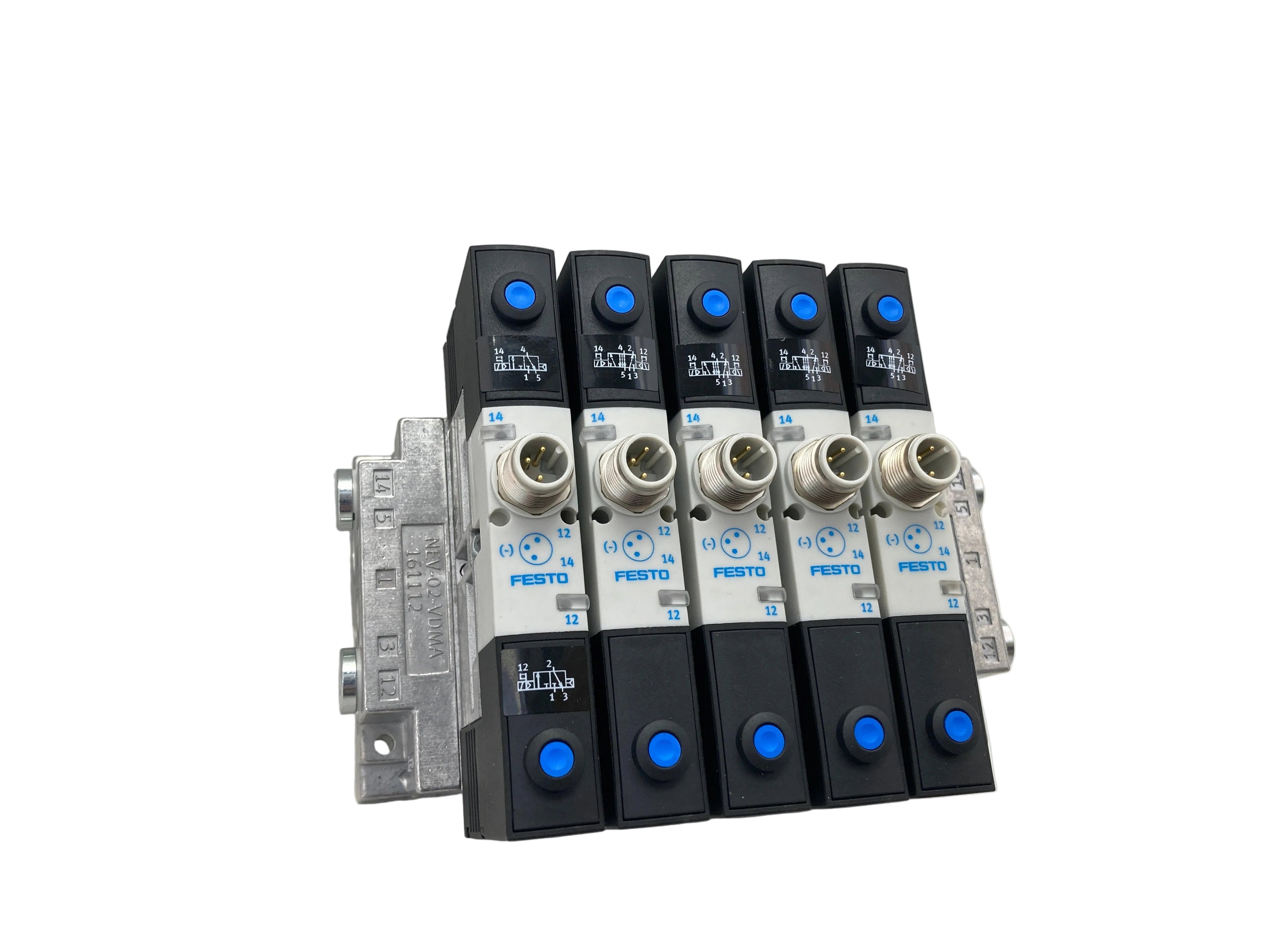 Festo valve manifold complete assembled unit 24V DC pneumatic control system
