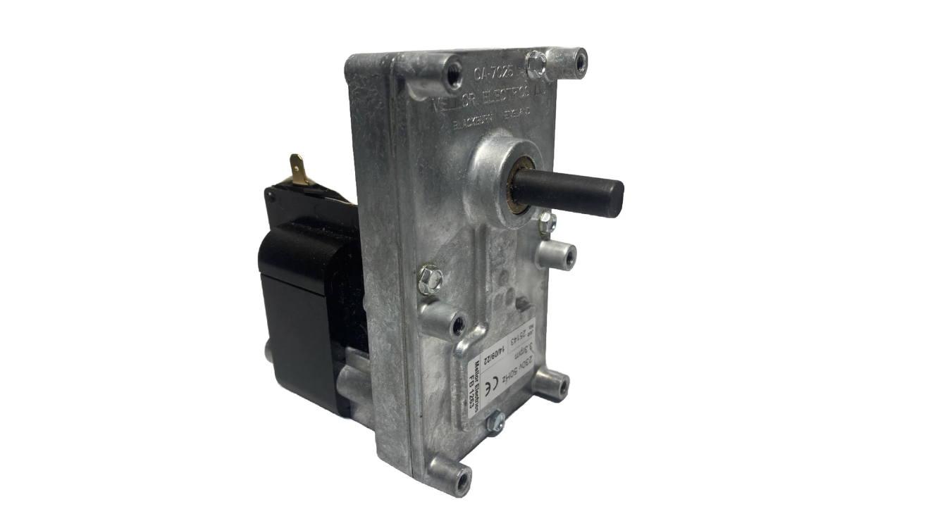 Mellor T3 FB1263 Pellet Stove Gear Motor - 3.3rpm gear motor 9.5mm shaft 27mm for pellet stove auger
