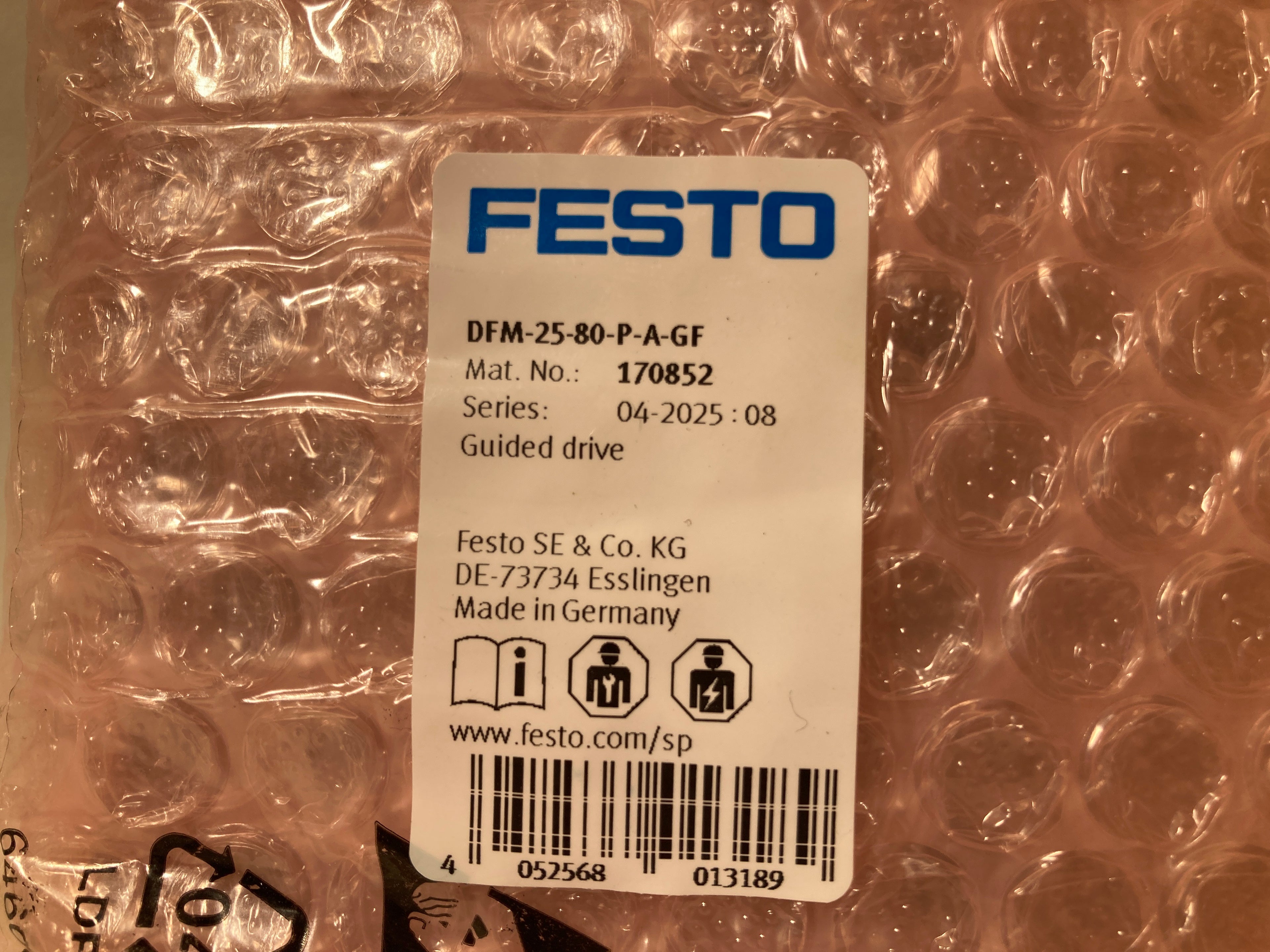 FESTO Guided Drive DFM-25-80-P-A-GF