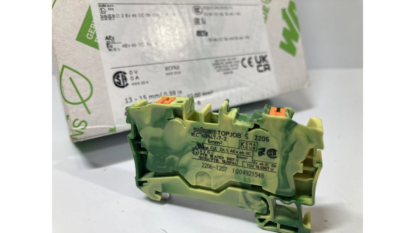 WAGO 2206-1207 jordklemme 2-leder ATEX TopJob
