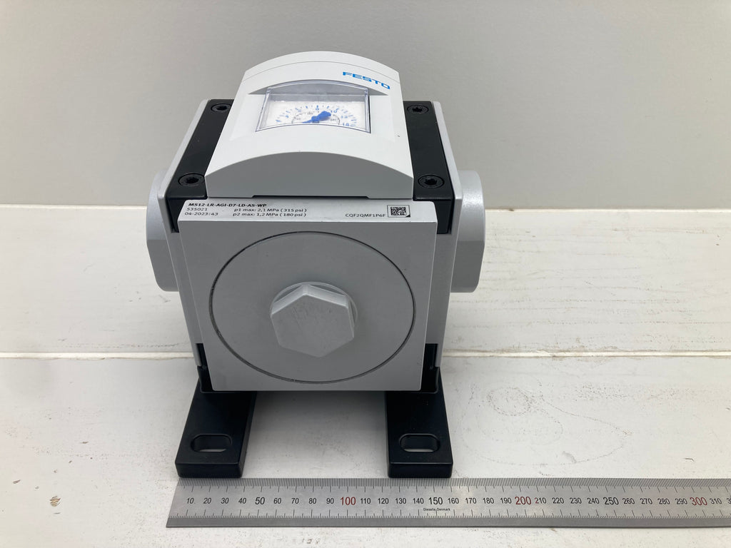 Festo MS12-LR-AGI-D7-LD-AS-WP service unit air treatment pressure gauge pneumatic