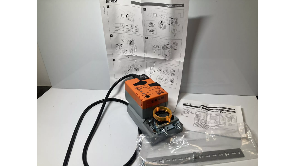 BELIMO LMQ24A-SR rotationsaktuator 24V 4Nm til HVAC ventilstyring

