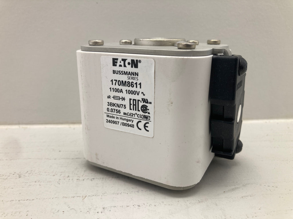 Eaton Bussmann 170M8611 Fuse 1100A 1000V 3BKN/75 - 2 stk. professionelle højhastighedssikringer
