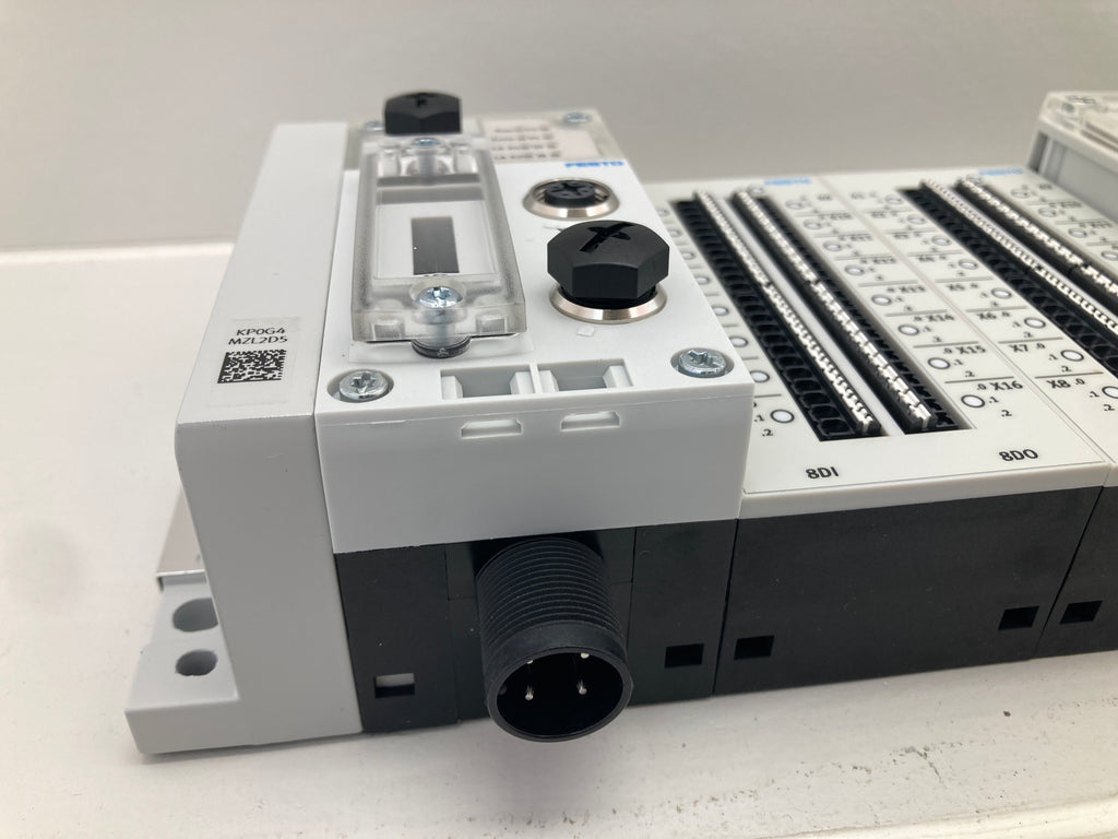 Festo CPX – Komplet Modulrack med 11 Moduler (GE-EV-S, FB37, I/O-moduler + 7× M8-3POL)
