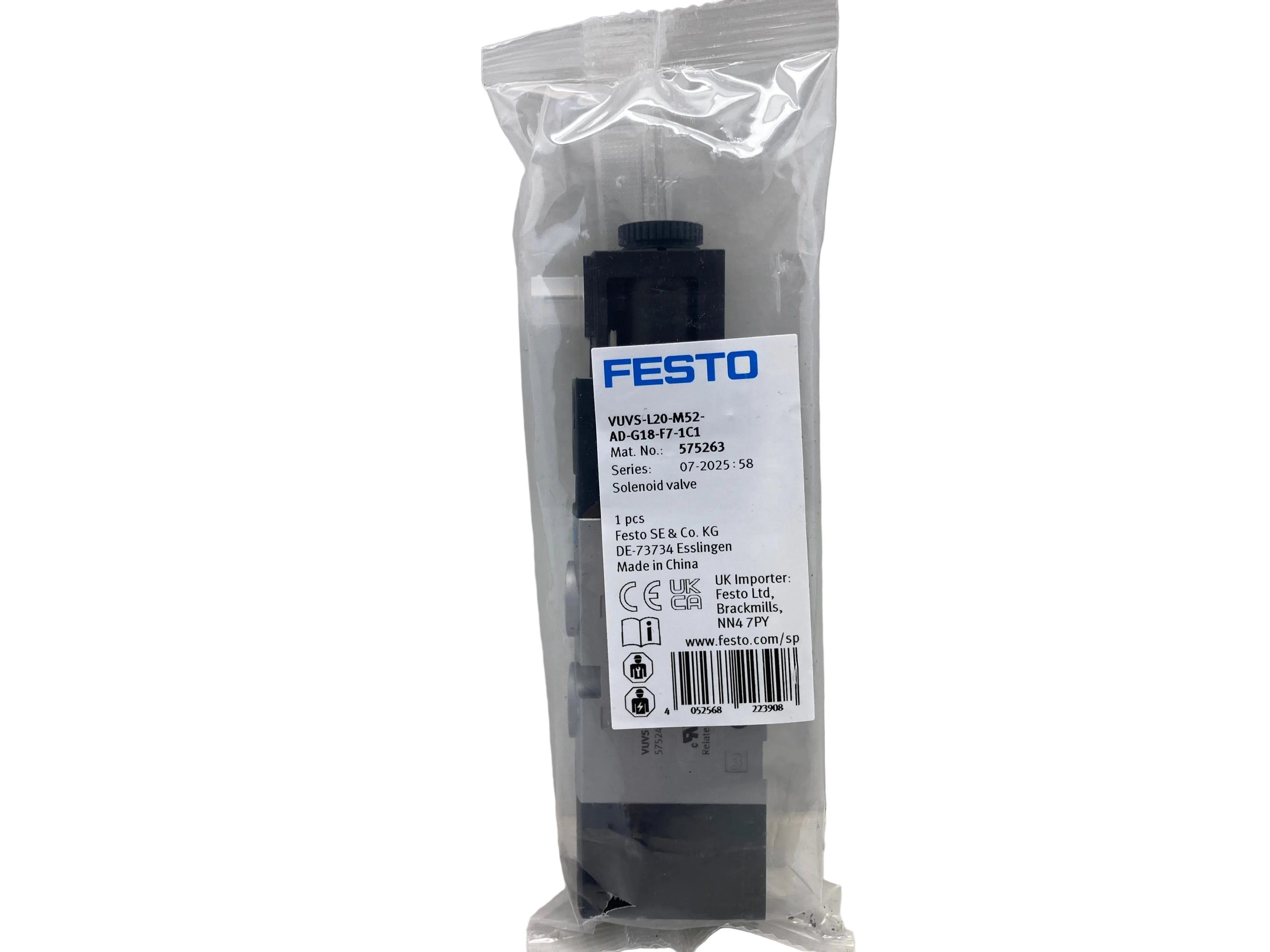 Festo VUVS-L20-M52-AD-G18-F7-1C1 solenoid valve 5/2-way
