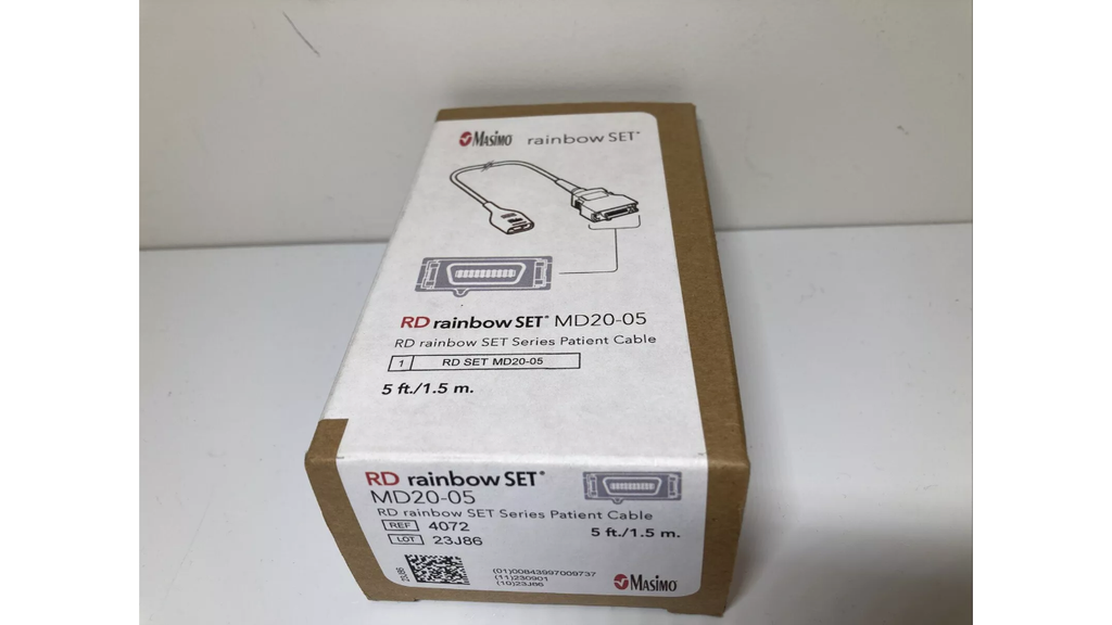 Masimo 4072 RD Rainbow Set MD20-05 patient cable 5ft 1.5m
