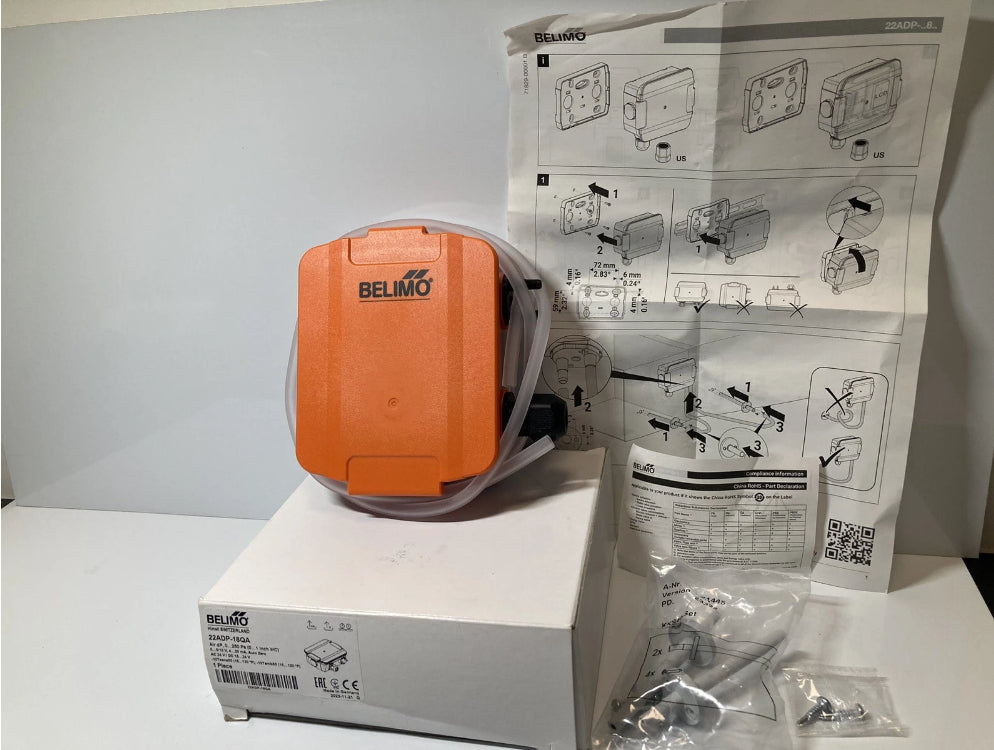 BELIMO 22ADP-18QA Differential pressure air sensor. Parts included: