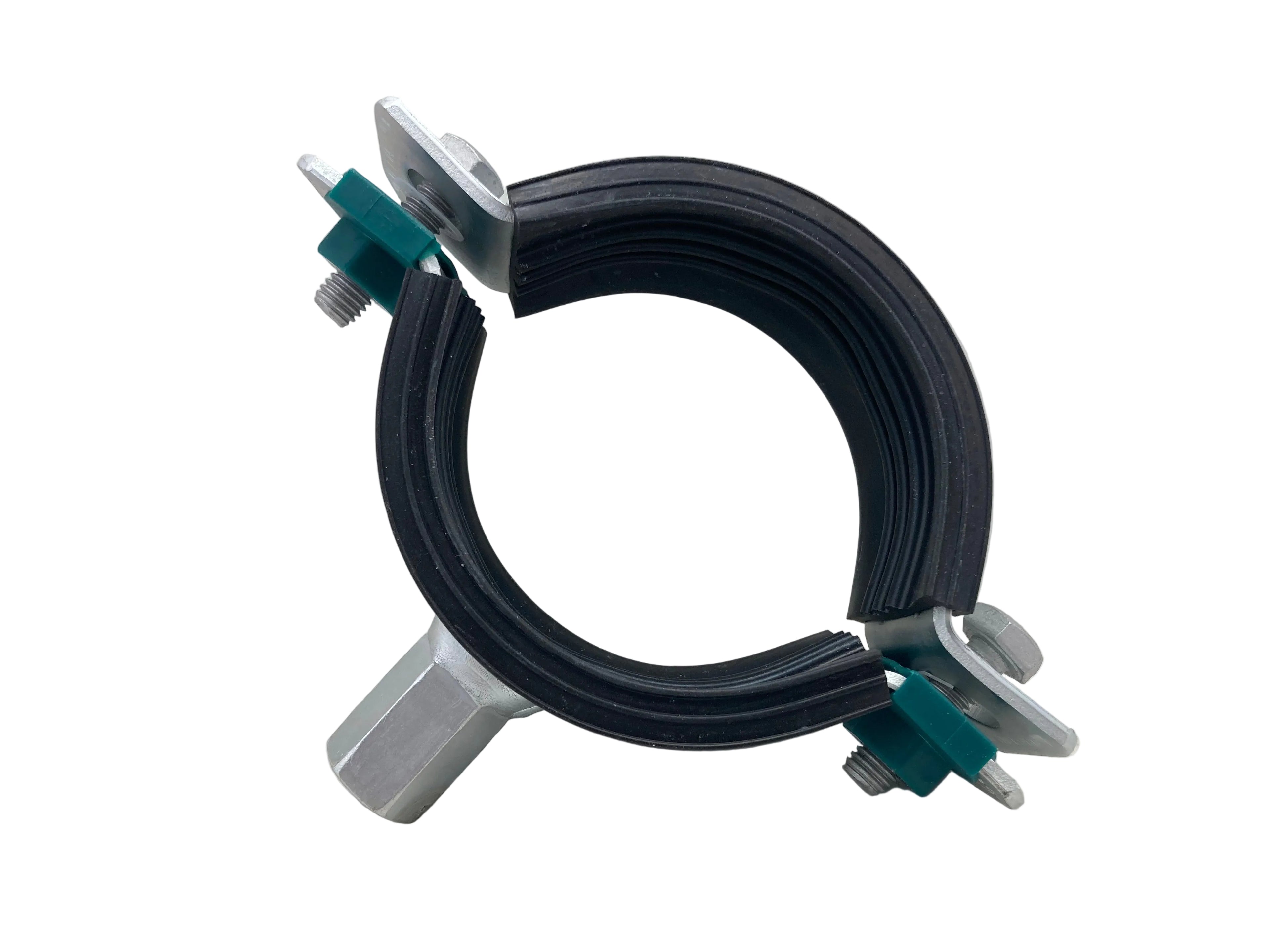 Walraven BIS HD1501 pipe clamp with EPDM rubber for 72-78mm pipes M10/12 thread galvanized steel
