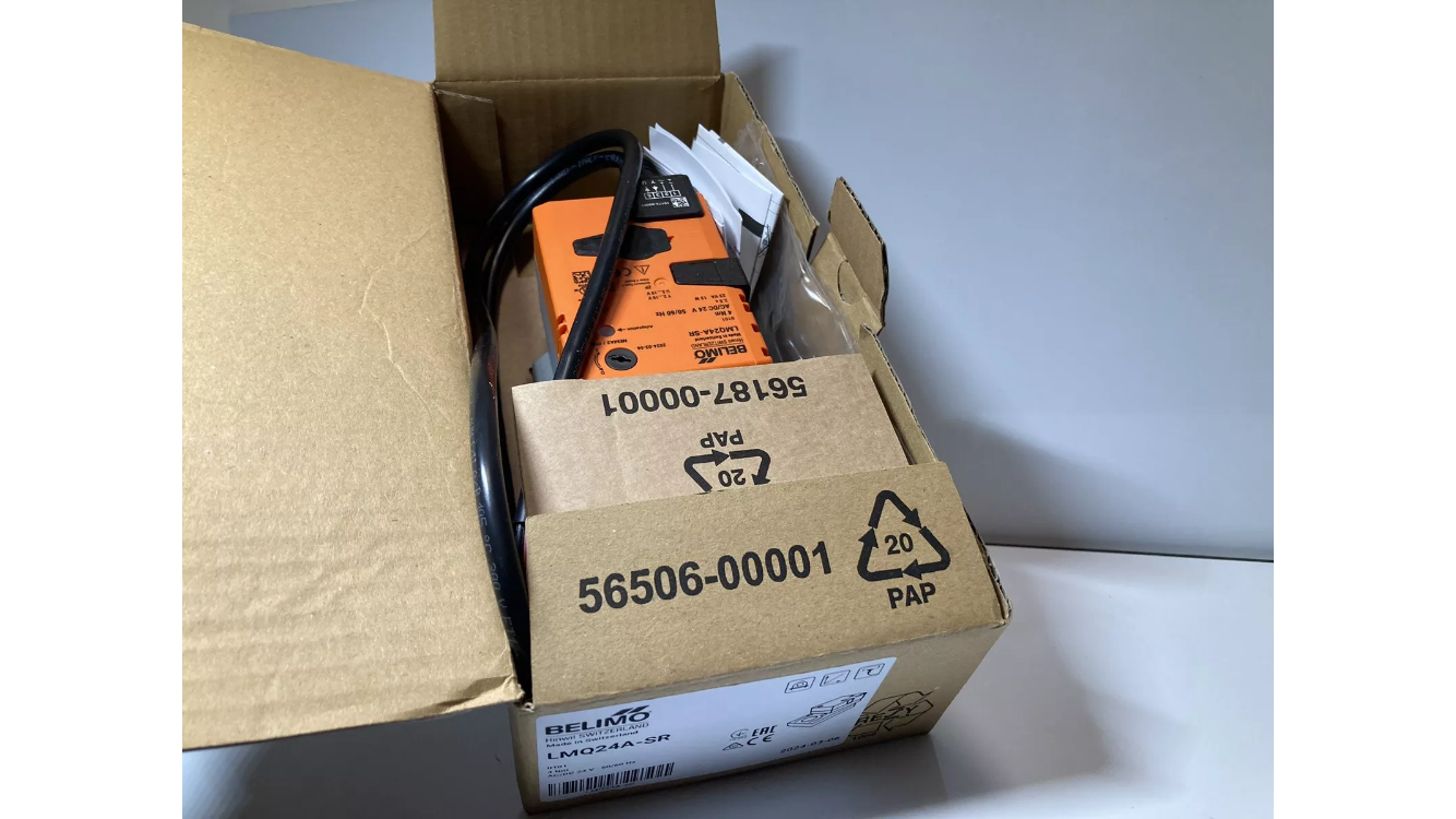 BELIMO LMQ24A-SR rotationsaktuator 24V 4Nm til HVAC ventilstyring
