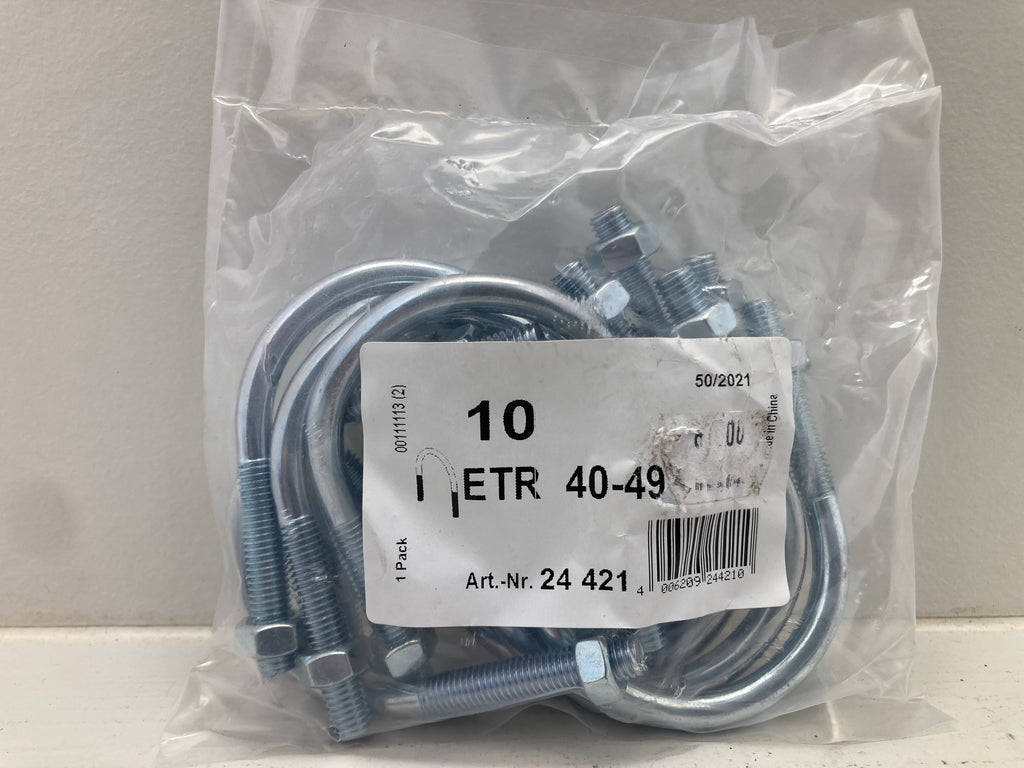 U-Bolt ETR 40-49 M10 - 10 pcs. (New)