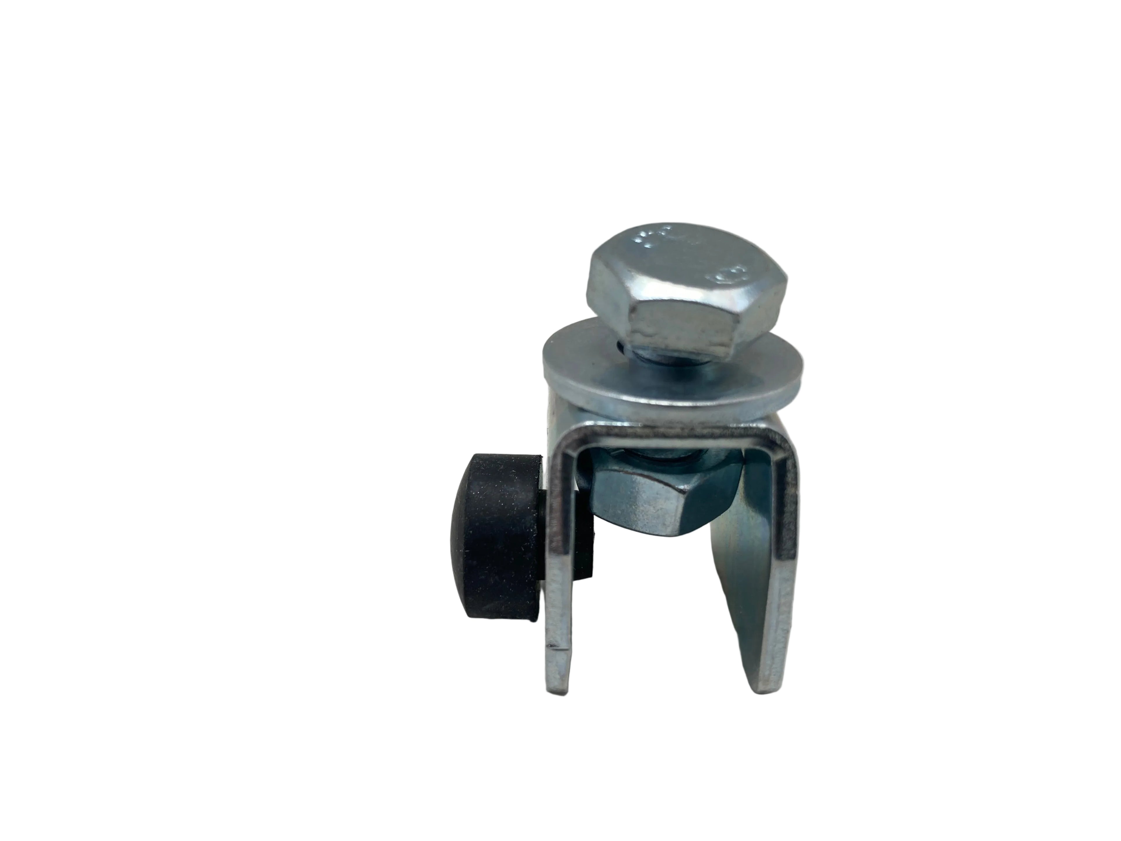HELM 100 P Stopper galvanized blue for sliding gate systems fastening and guiding rollers
