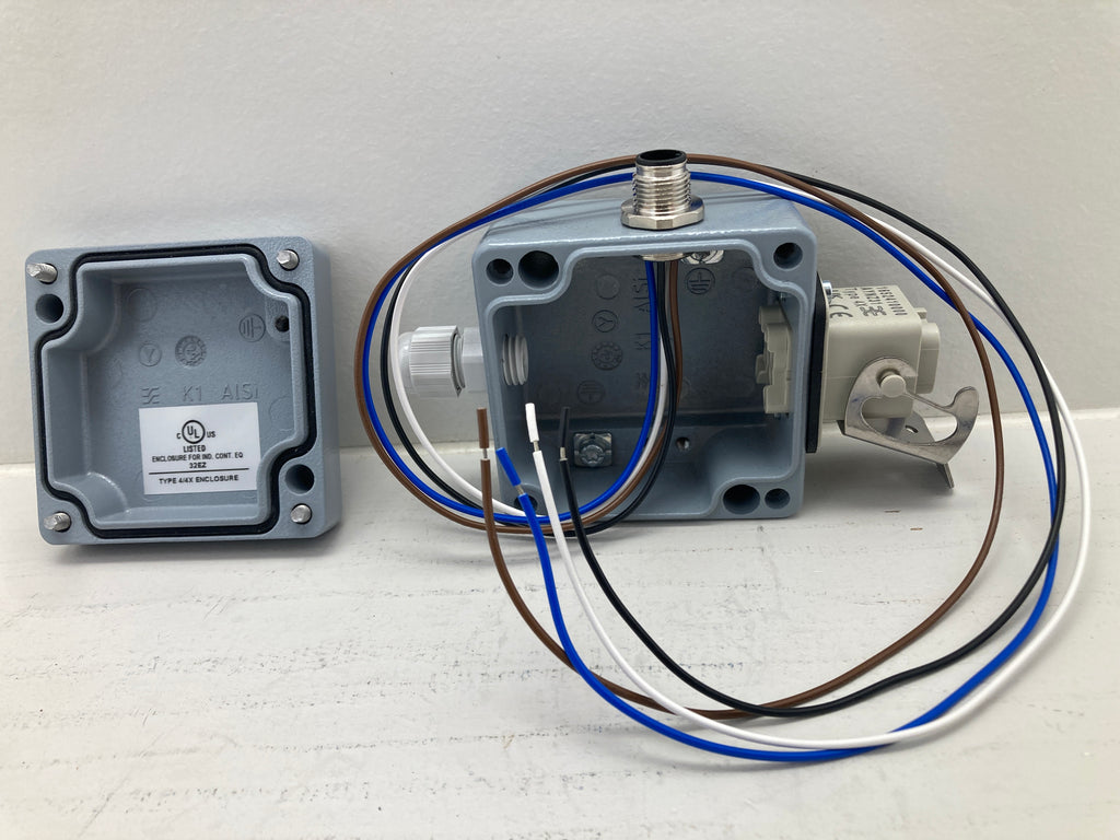 Industrial Junction Box with M12 Connector & Weidmüller HDC HA 4FS Insert