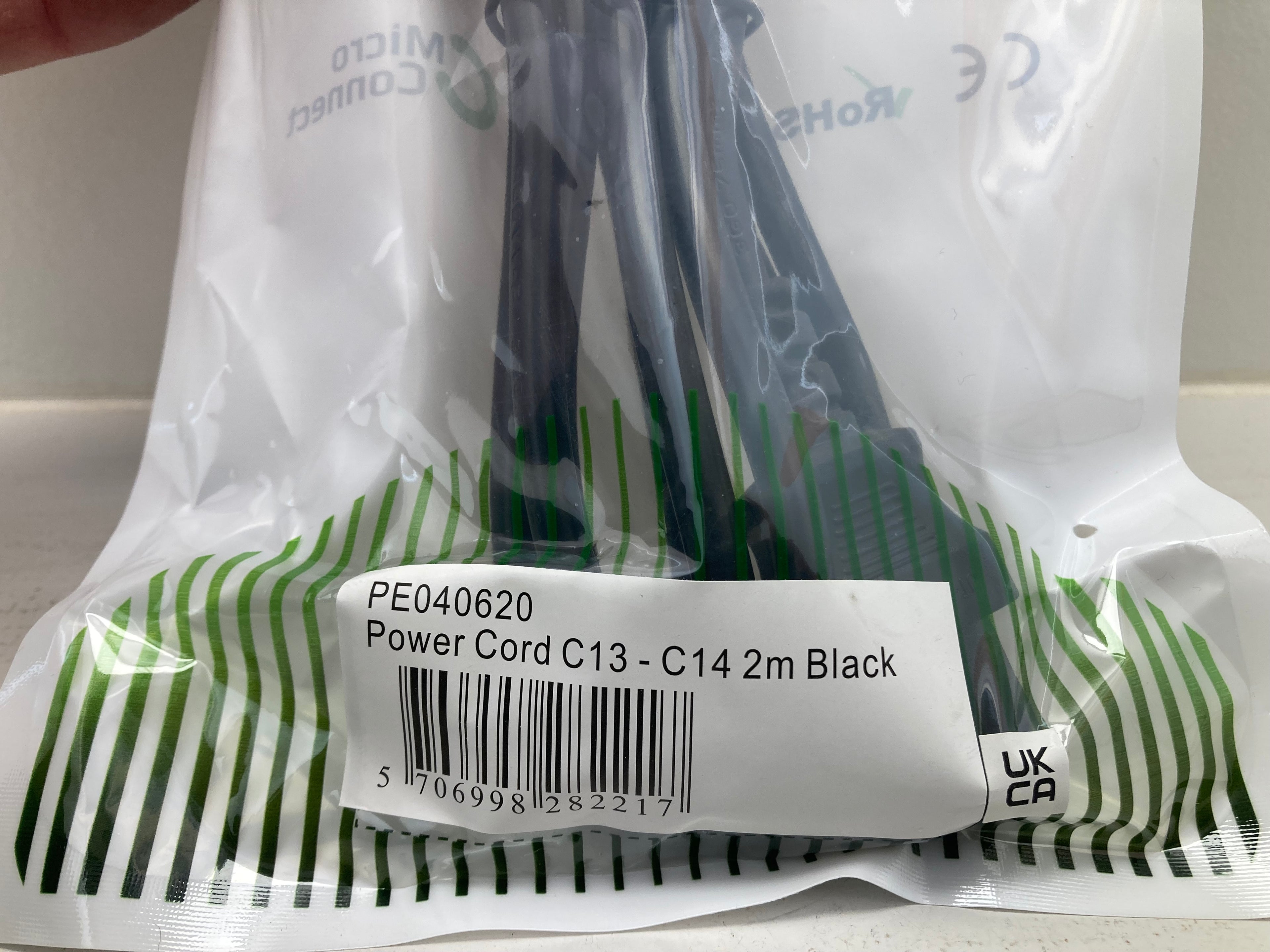 Micro Connect PE040620 power cord C13-C14 2m black IEC cable for IT equipment with 25 year warranty
