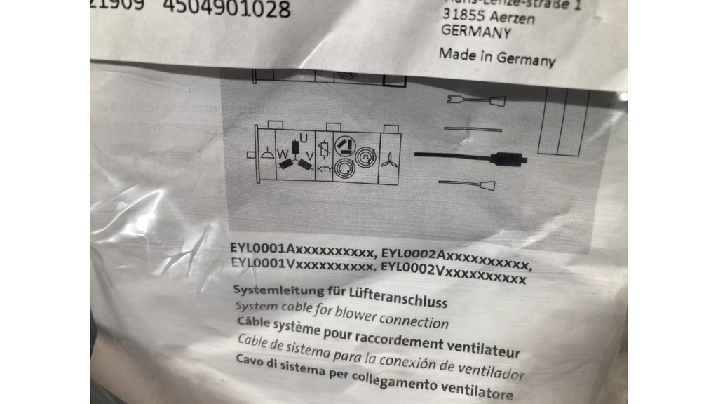LENZE L-FORCE systemkabel EYL0001A0260L02A00 5x1mm²
