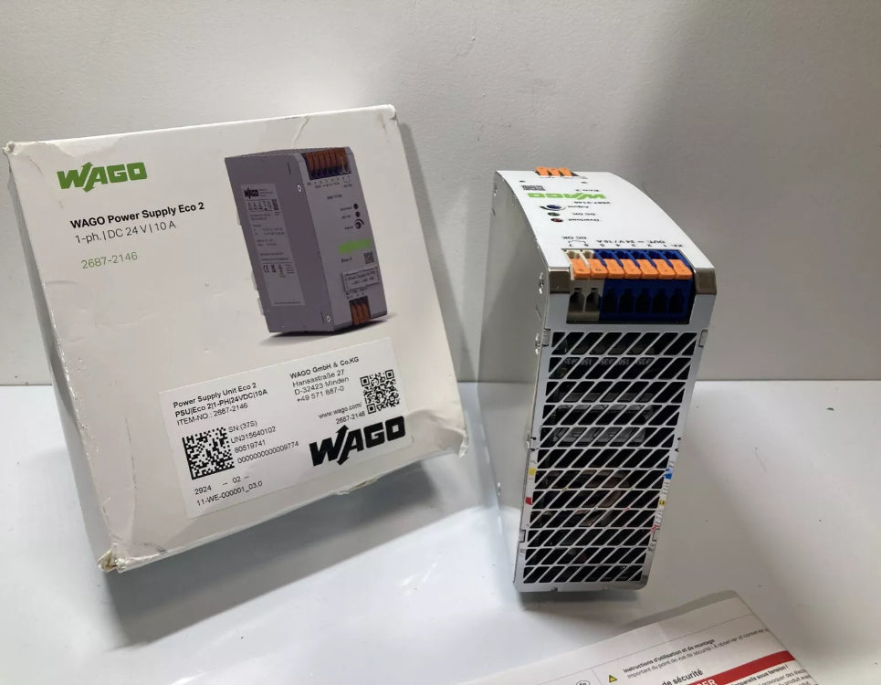 2687-2146 Wago Power Supply Eco 2 . 1ph. DC24V. 10A