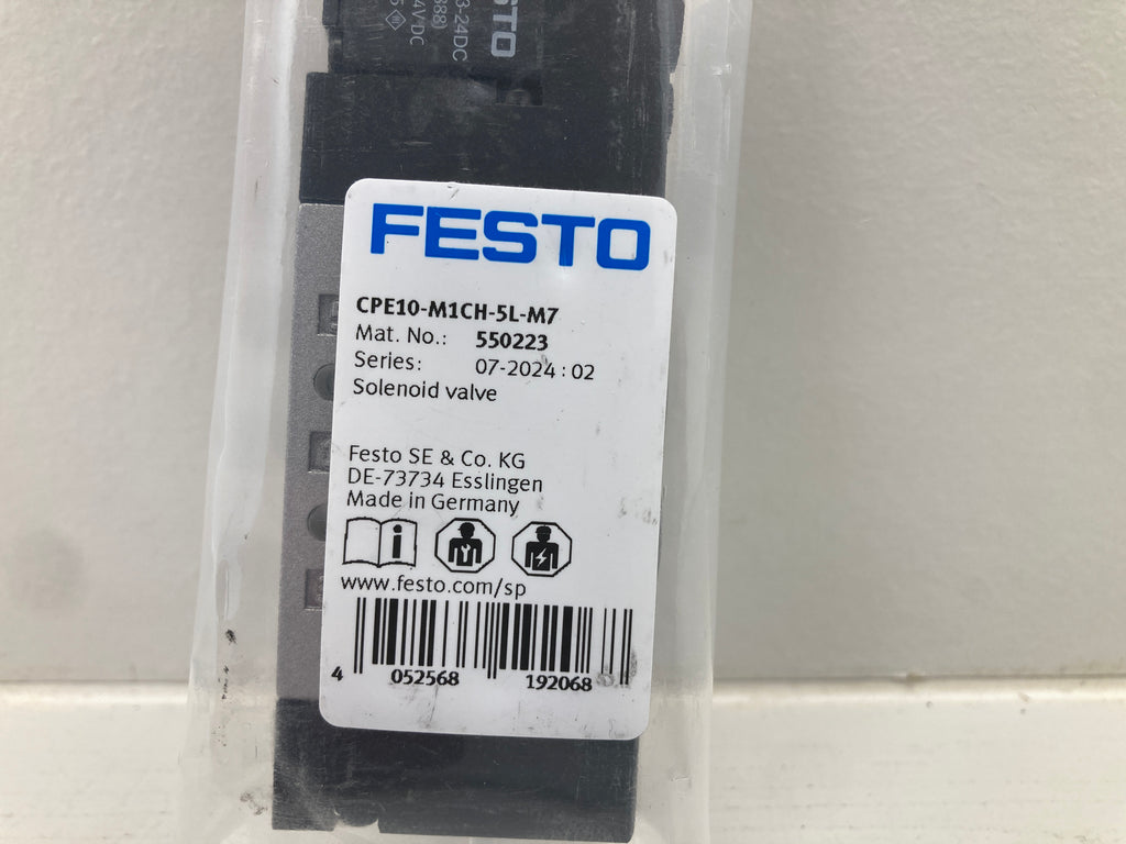 Solenoid valve – Festo
Model: CPE10-M1CH-5L-M7