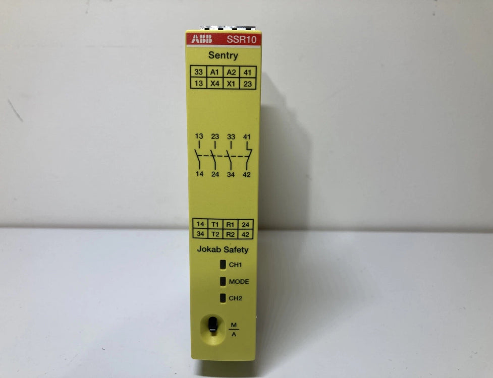 ABB 2TLA010050R0000 Sentry SSR10 safety relay 24V DC for industrial safety applications
