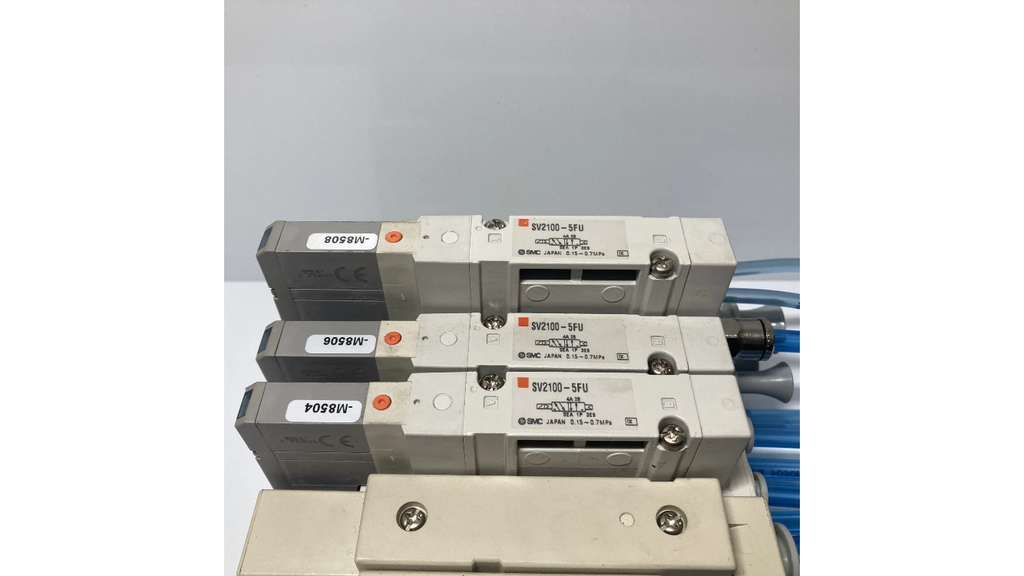 SMC SV2100-5FU ventilblok pneumatisk valve manifold DIN Rail
