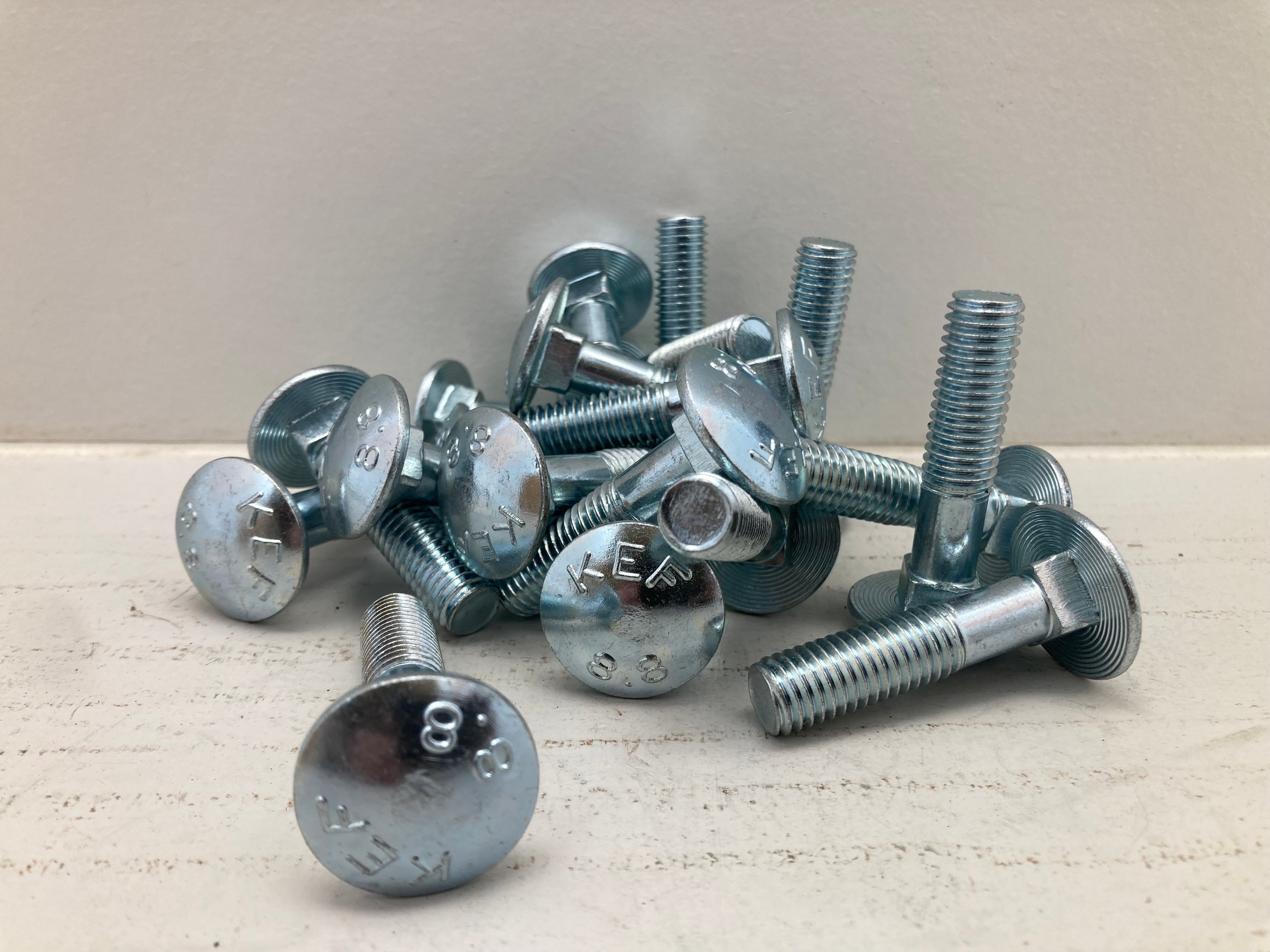 Würth Carriage Bolts M10x45 DIN 603 Grade 8.8 (A2K) - 100 pcs. (New)