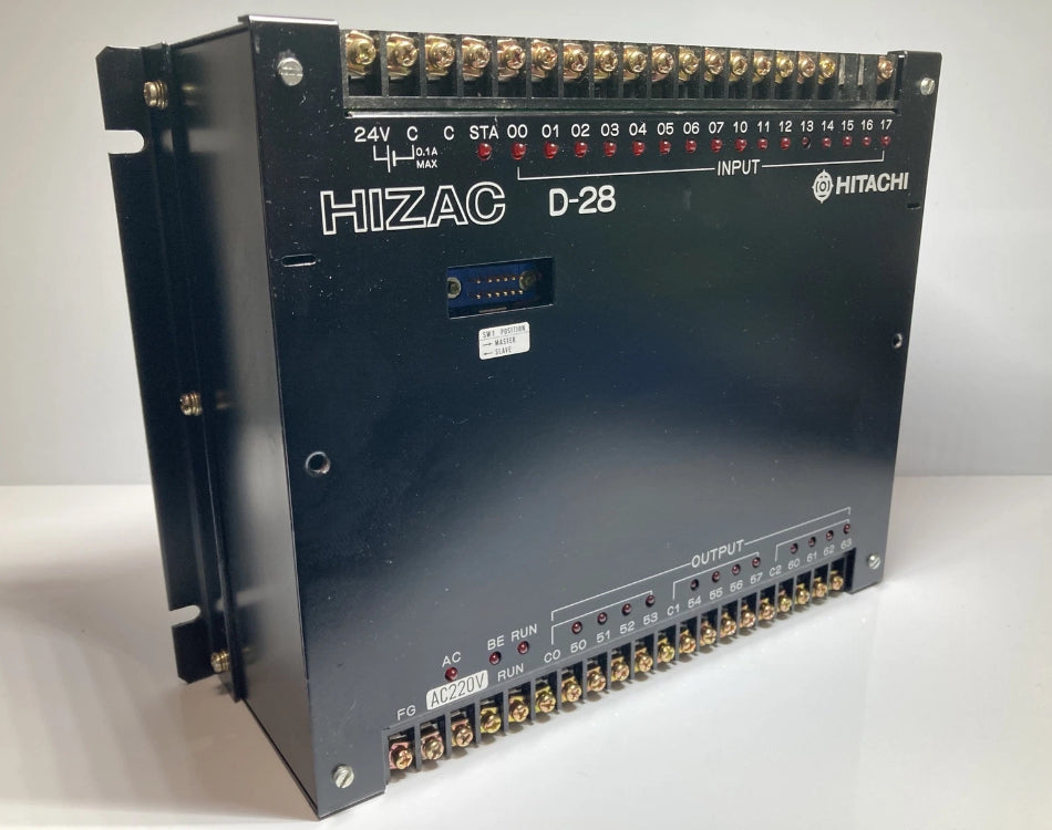 HITACHI HIZAC D-28 programmable controller PLC industrial automation used
