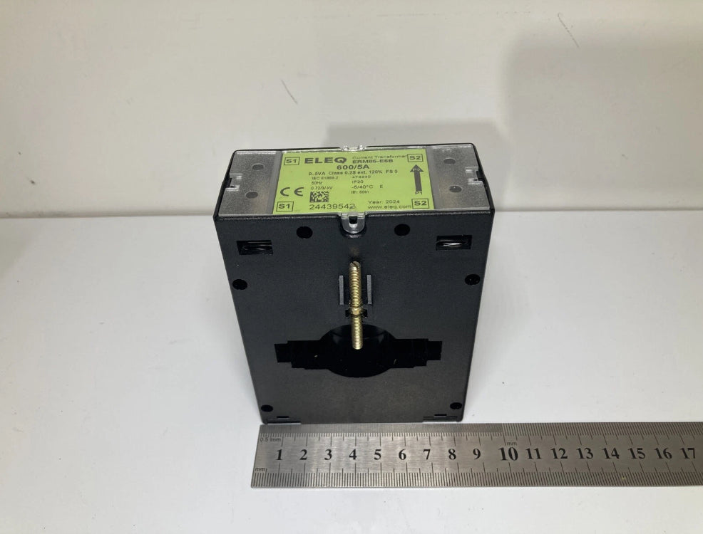 ELEQ ERM85-E6B current transformer 600/5A IP20 50Hz IEC 61869-2 strømtransformer
