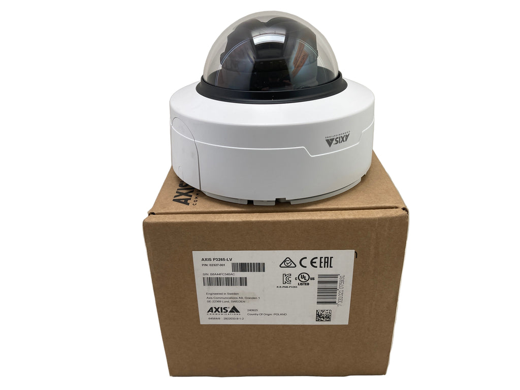 Axis P3265-LV 2MP dome network camera Lightfinder 2.0 WDR indoor surveillance
