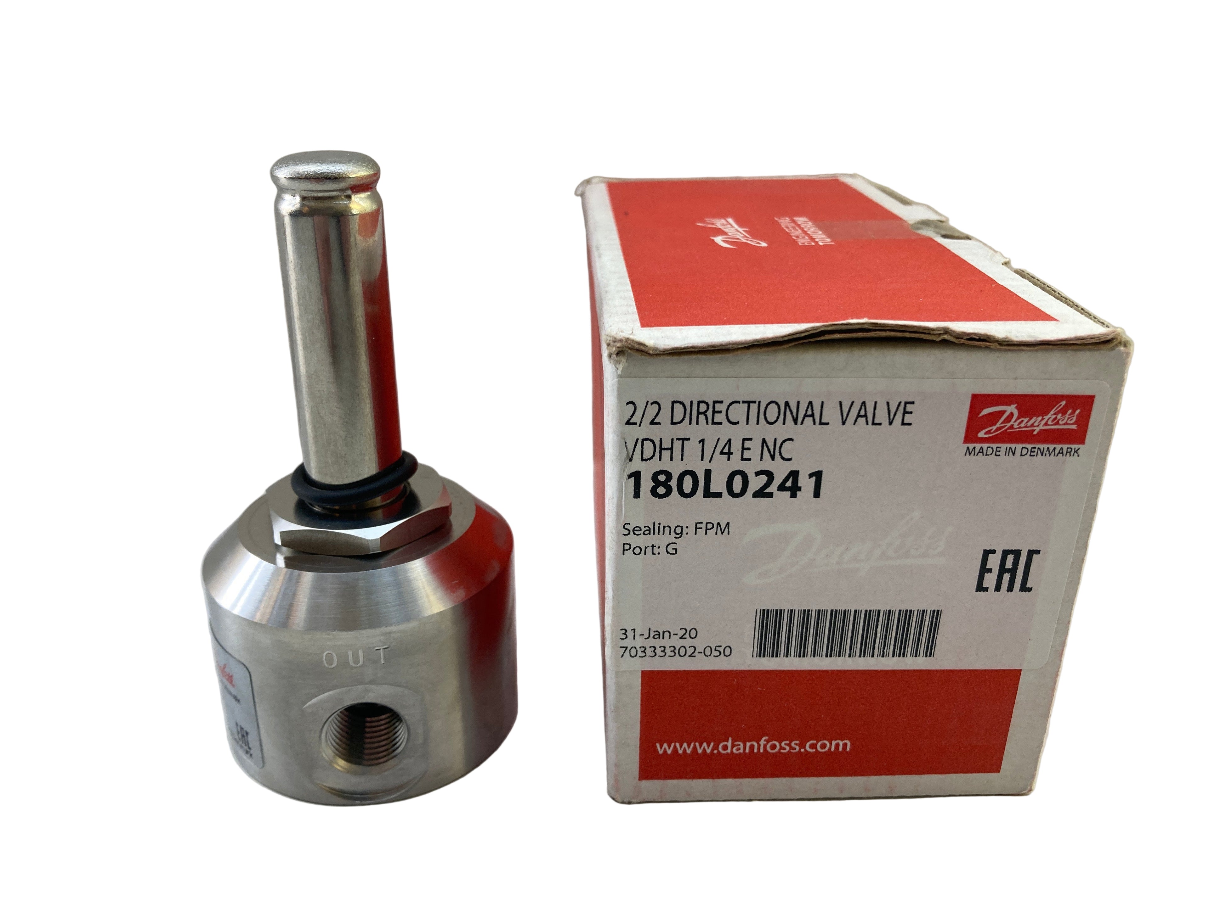Danfoss 2/2 valve. VDHT 1/4 E NC 180L0241