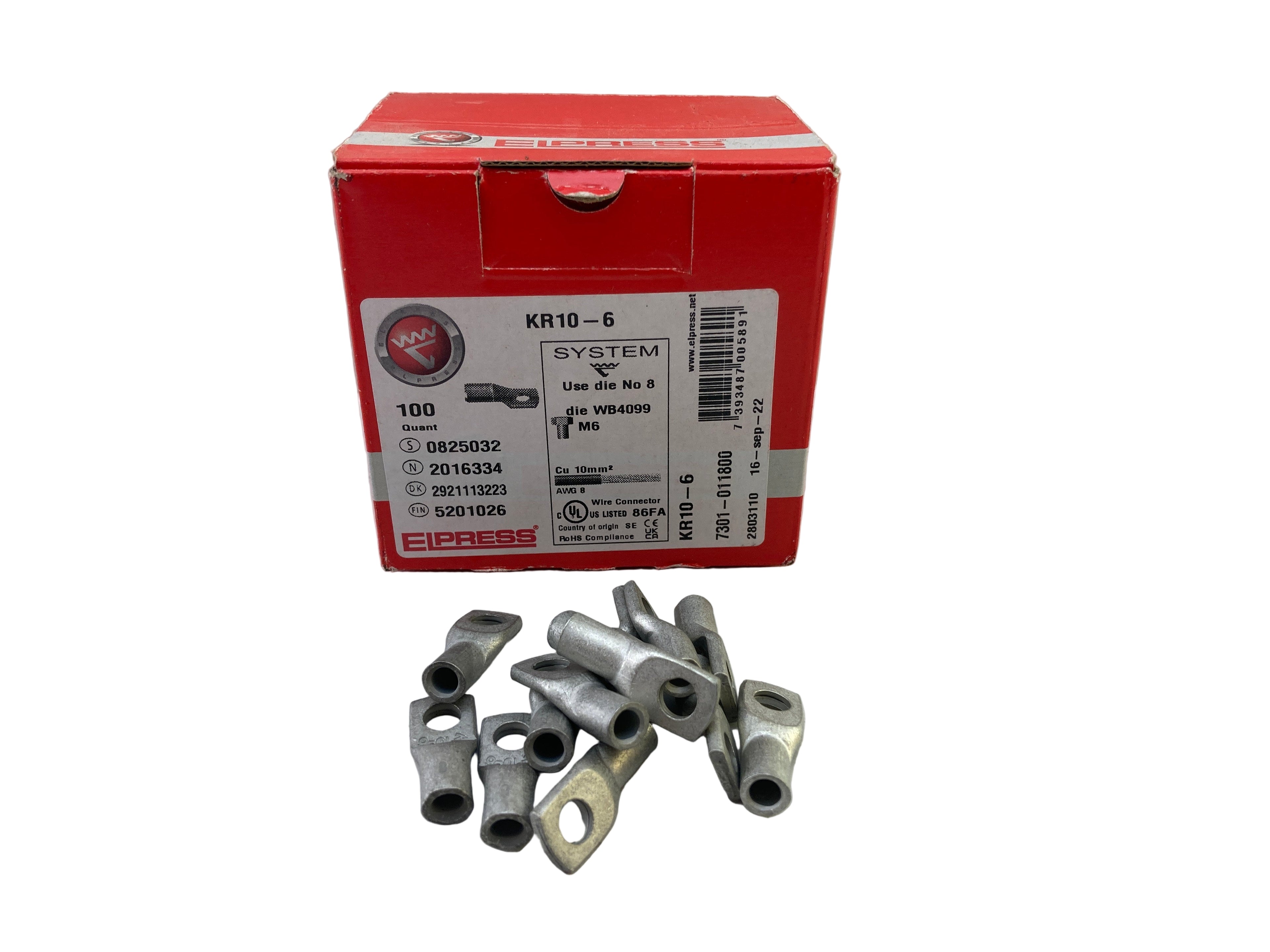 100stk. ELPRESS KR10-6 Kabelsko 2921113223