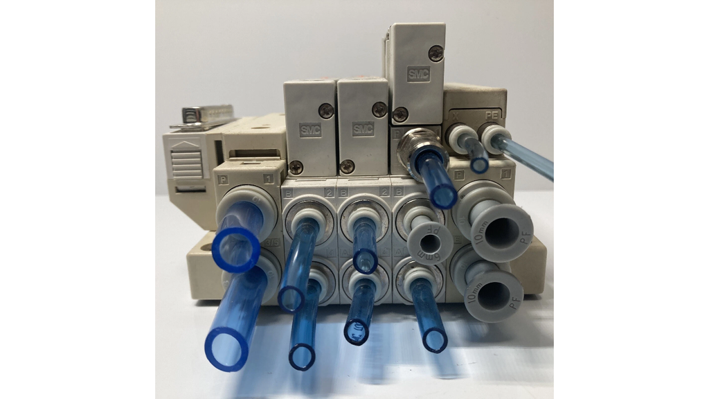 SMC SV2100-5FU ventilblok pneumatisk valve manifold DIN Rail
