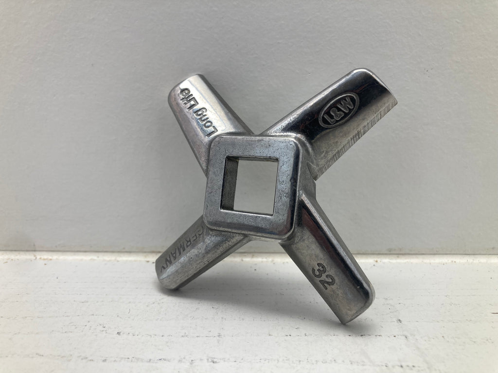 Wolfmesser Long Life #32 Knivkniv 9703 - Rustfrit stål krydskniv til kødkværn
