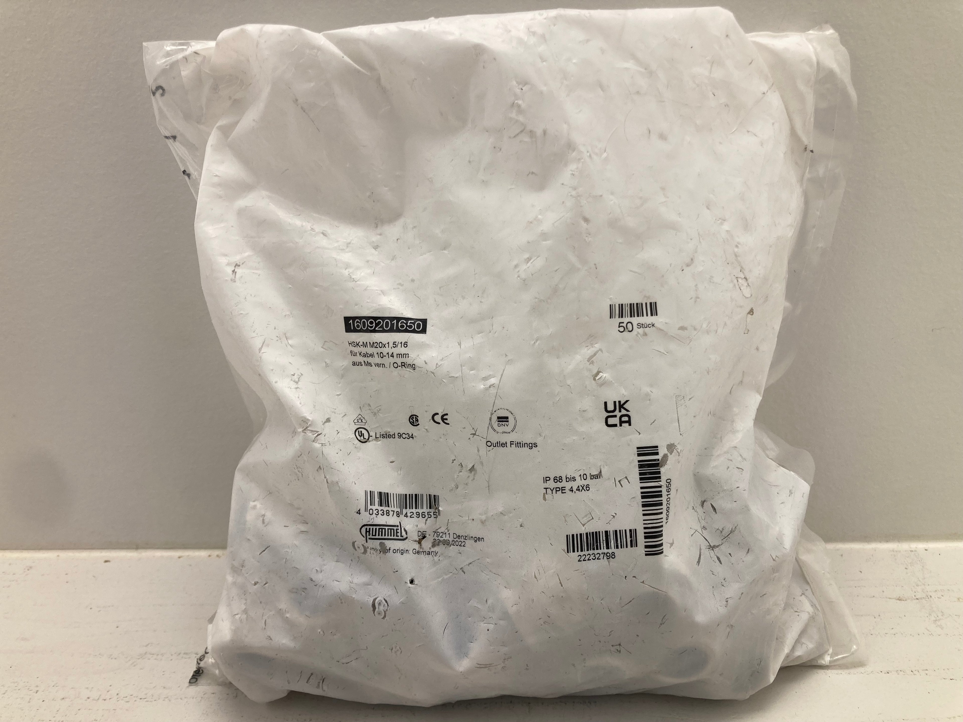 Hummel VSK-AU 2021 5-16 Outlet Fittings IP68 10 bar - 50 stk. professionelle fittings
