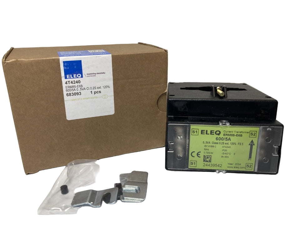ELEQ ERM85-E6B current transformer 600/5A IP20 50Hz IEC 61869-2 strømtransformer

