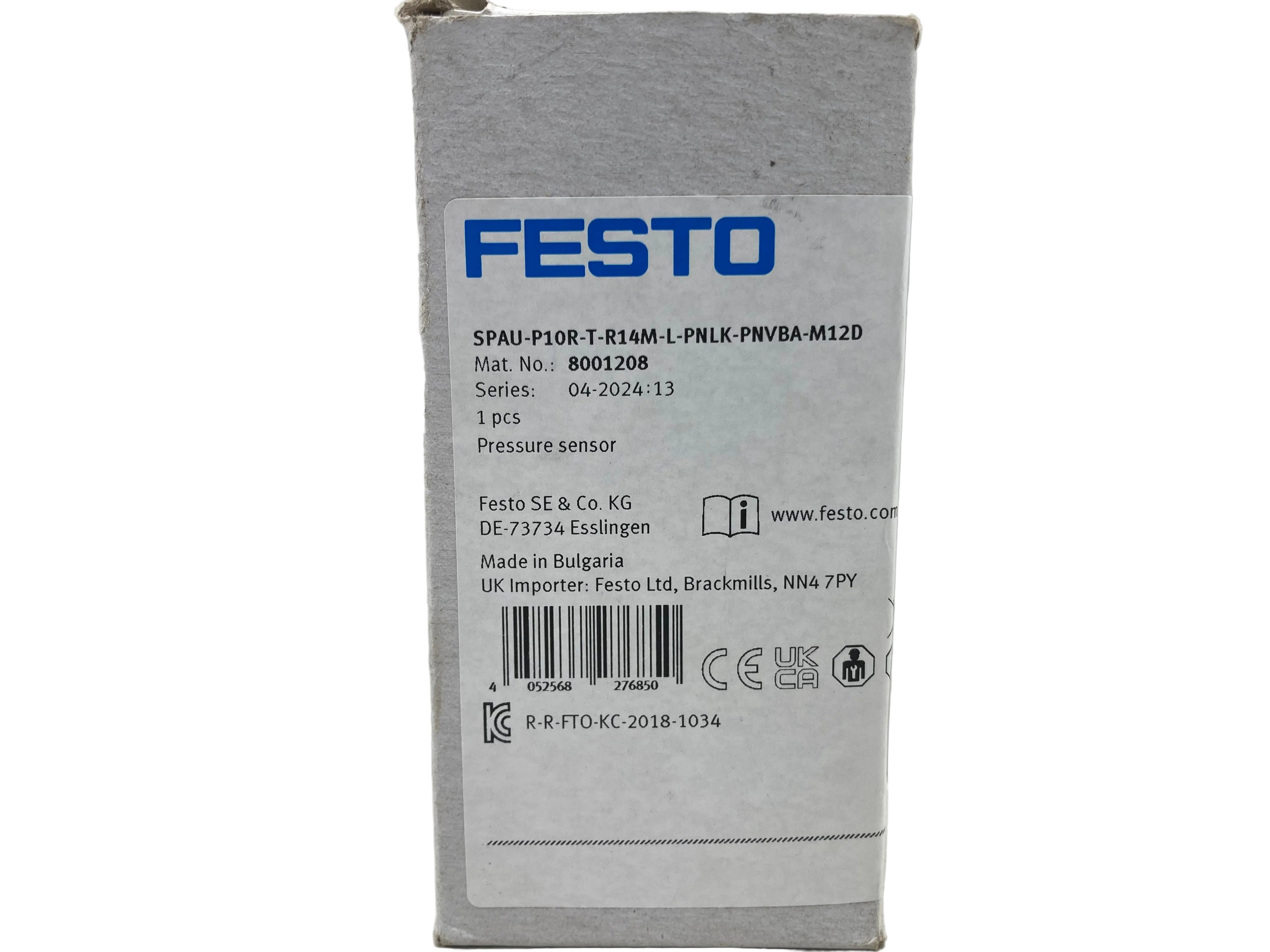 Festo SPAU-P10R-T-R14M-L-PNLK-PNVBA-M12D Tryksensor