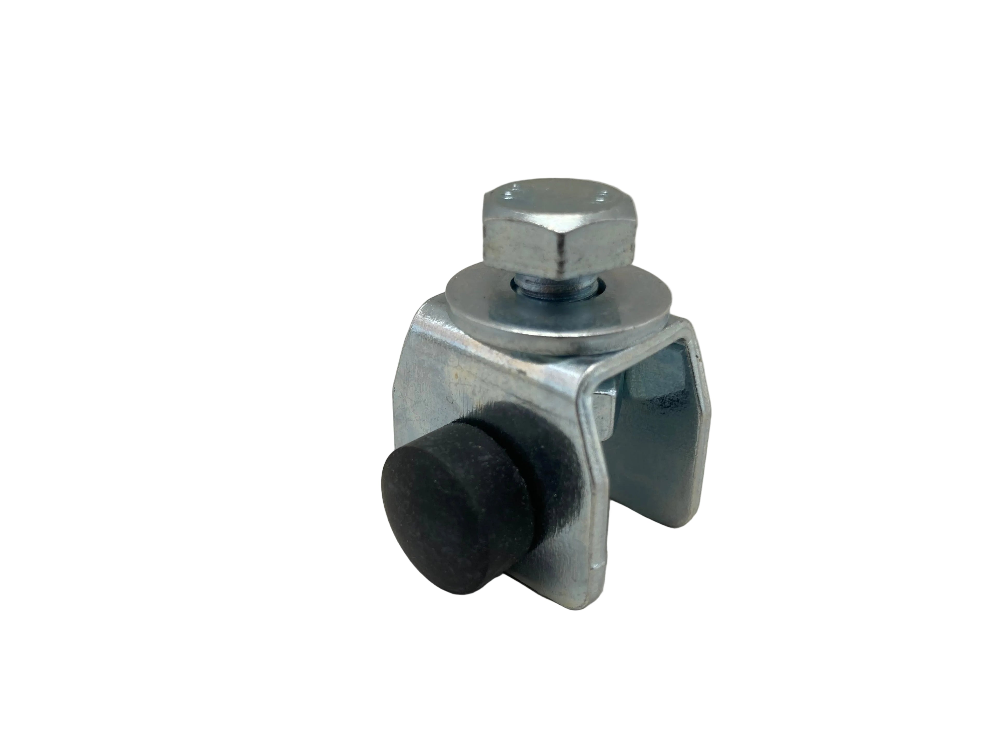 HELM 100 P Stopper galvanized blue for sliding gate systems fastening and guiding rollers
