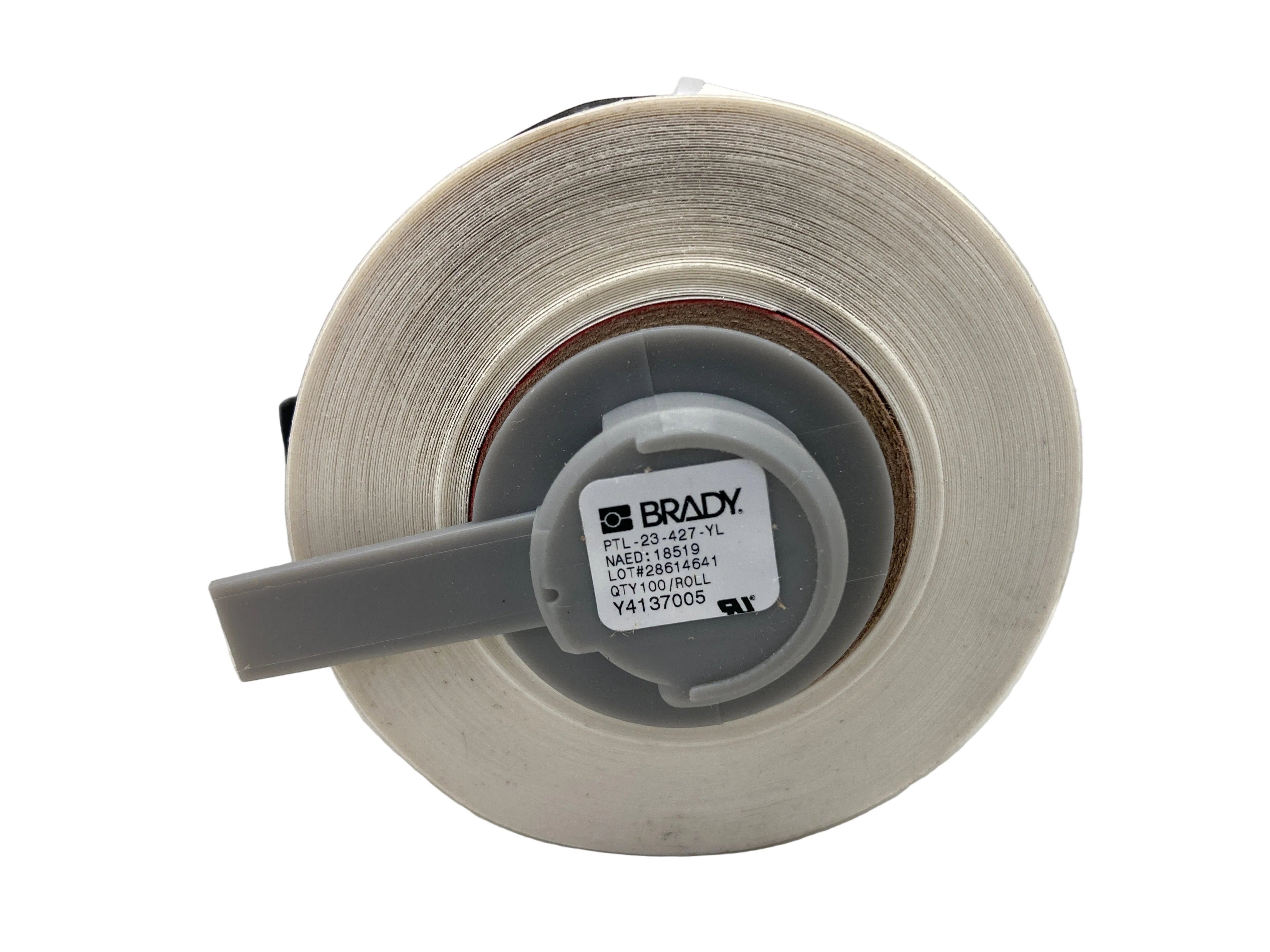 Brady B-427 label roll transparent yellow 101.6x25.4mm 100 pieces
