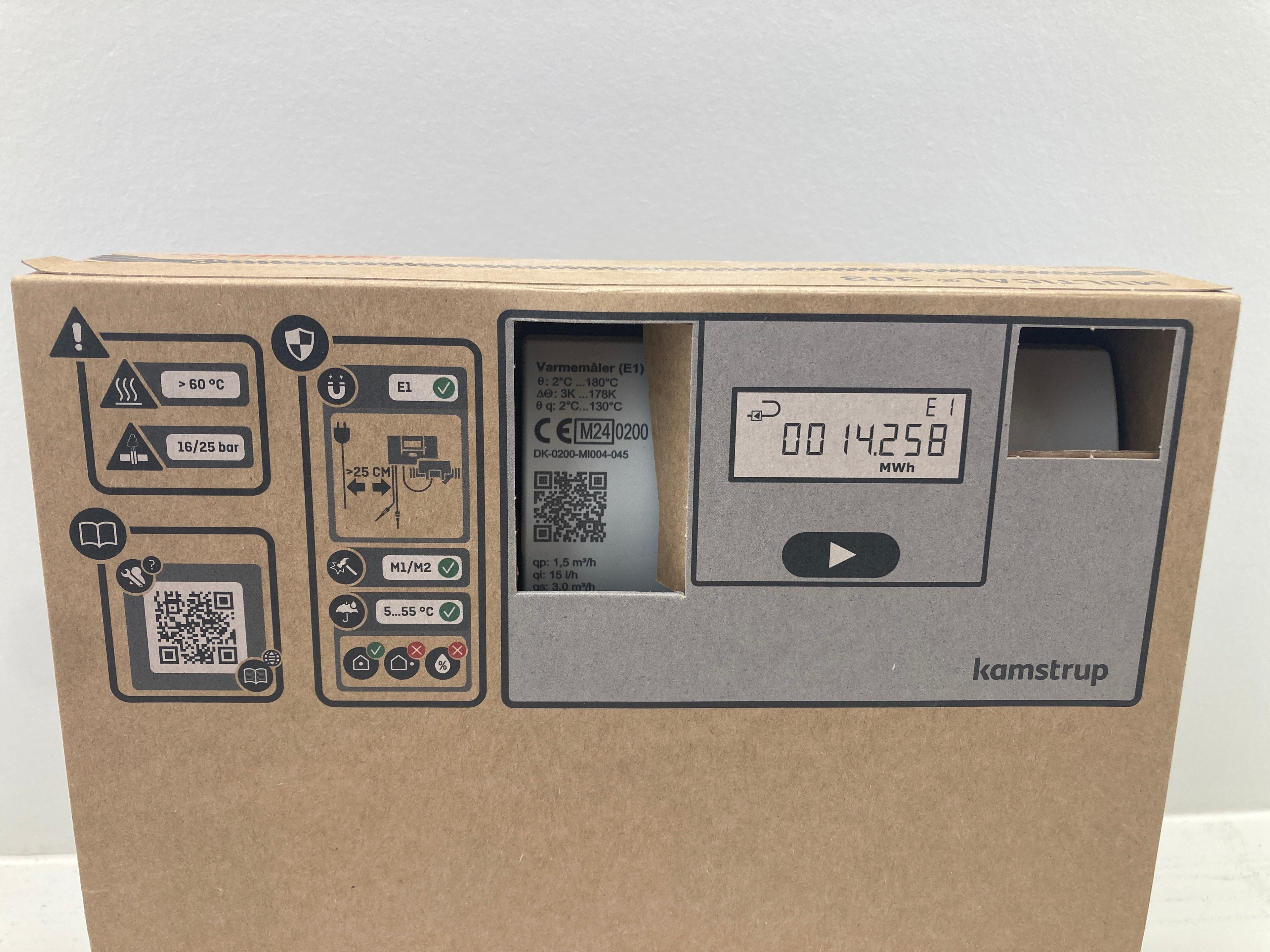 Kamstrup MULTICAL® 303 energimåler – Ny i original lukket emballage.