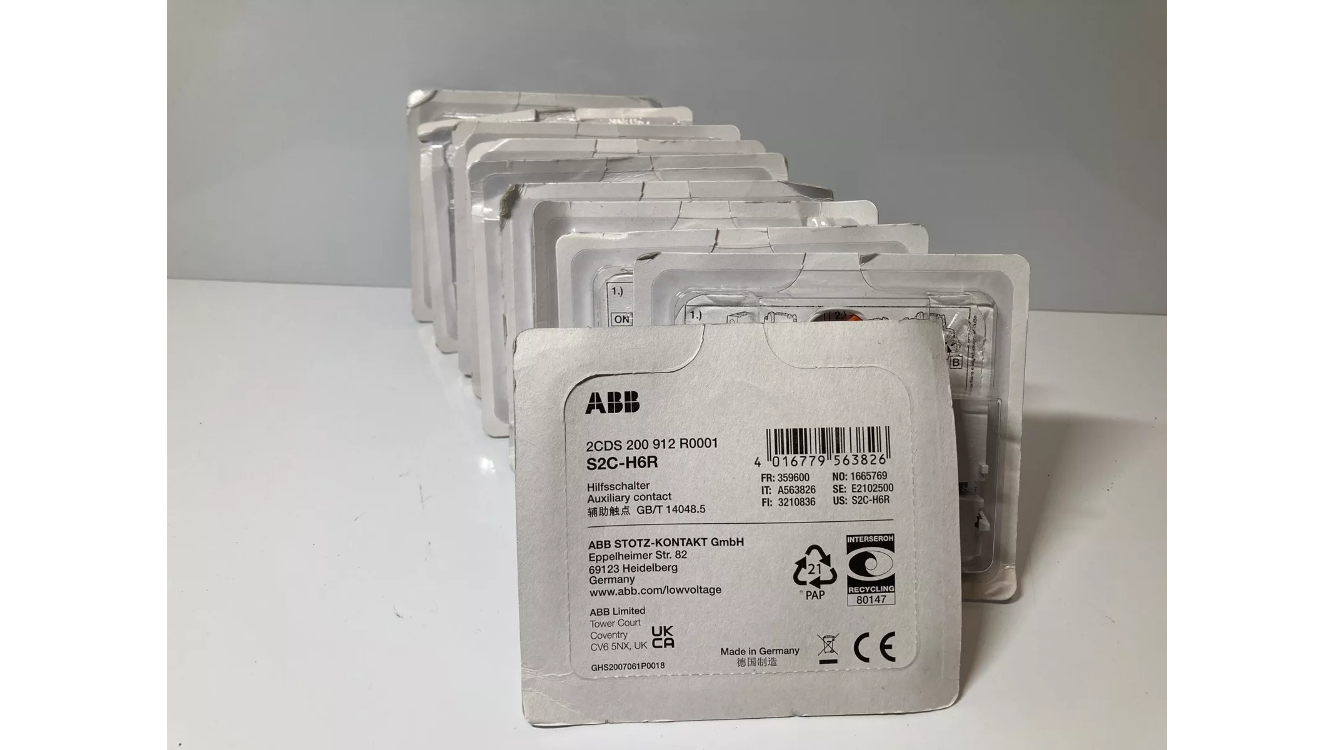 ABB S2C-H6RM signal contact auxiliary contact for contactors and motor protection
