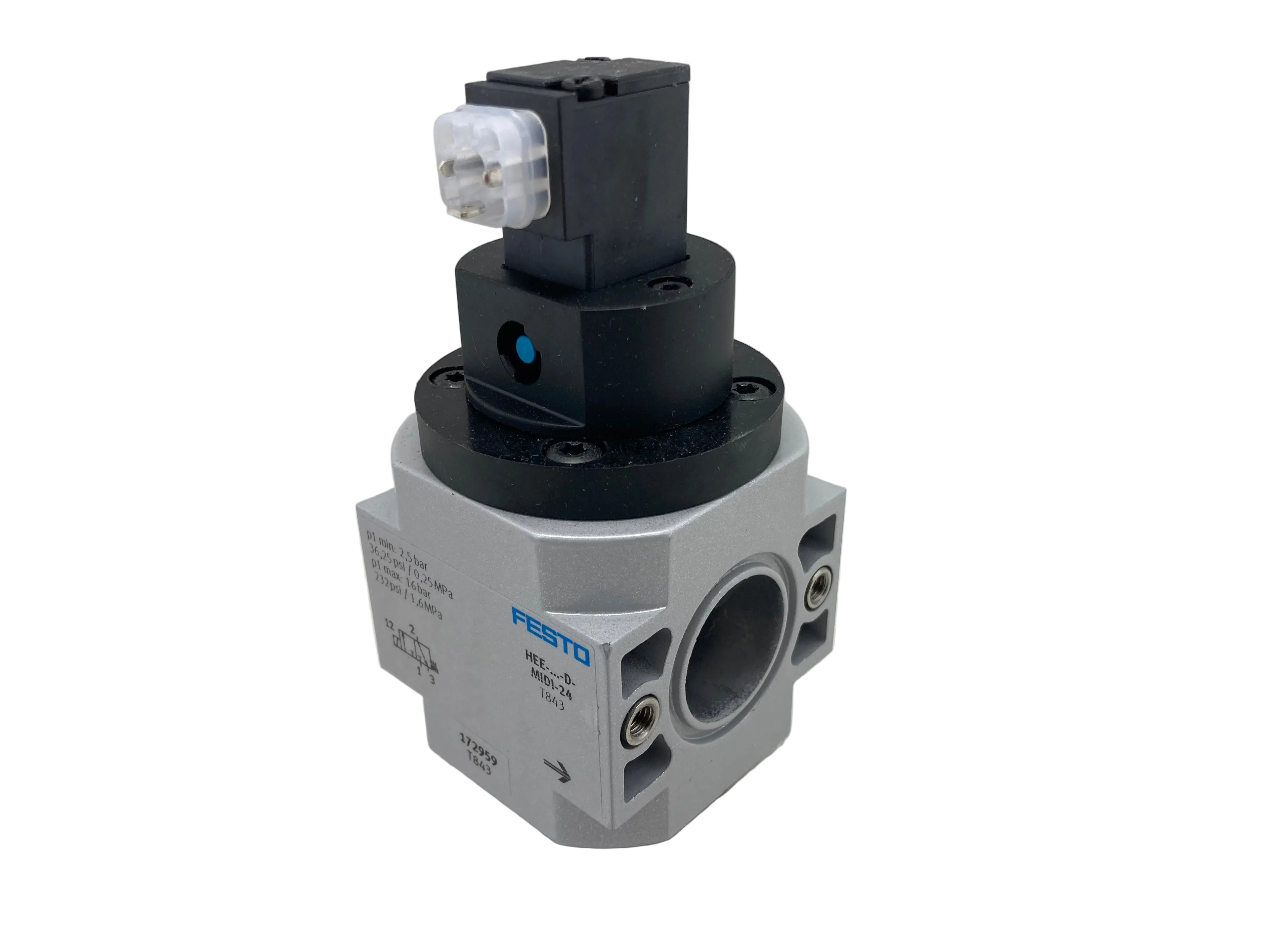 Festo HEE-D-MIDI-24 soft-start dump valve 3/2-way
