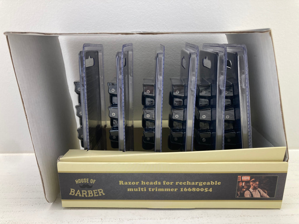 House of Barber Razor Heads for Rechargeable Multi Trimmer - 18 pcs. (New)