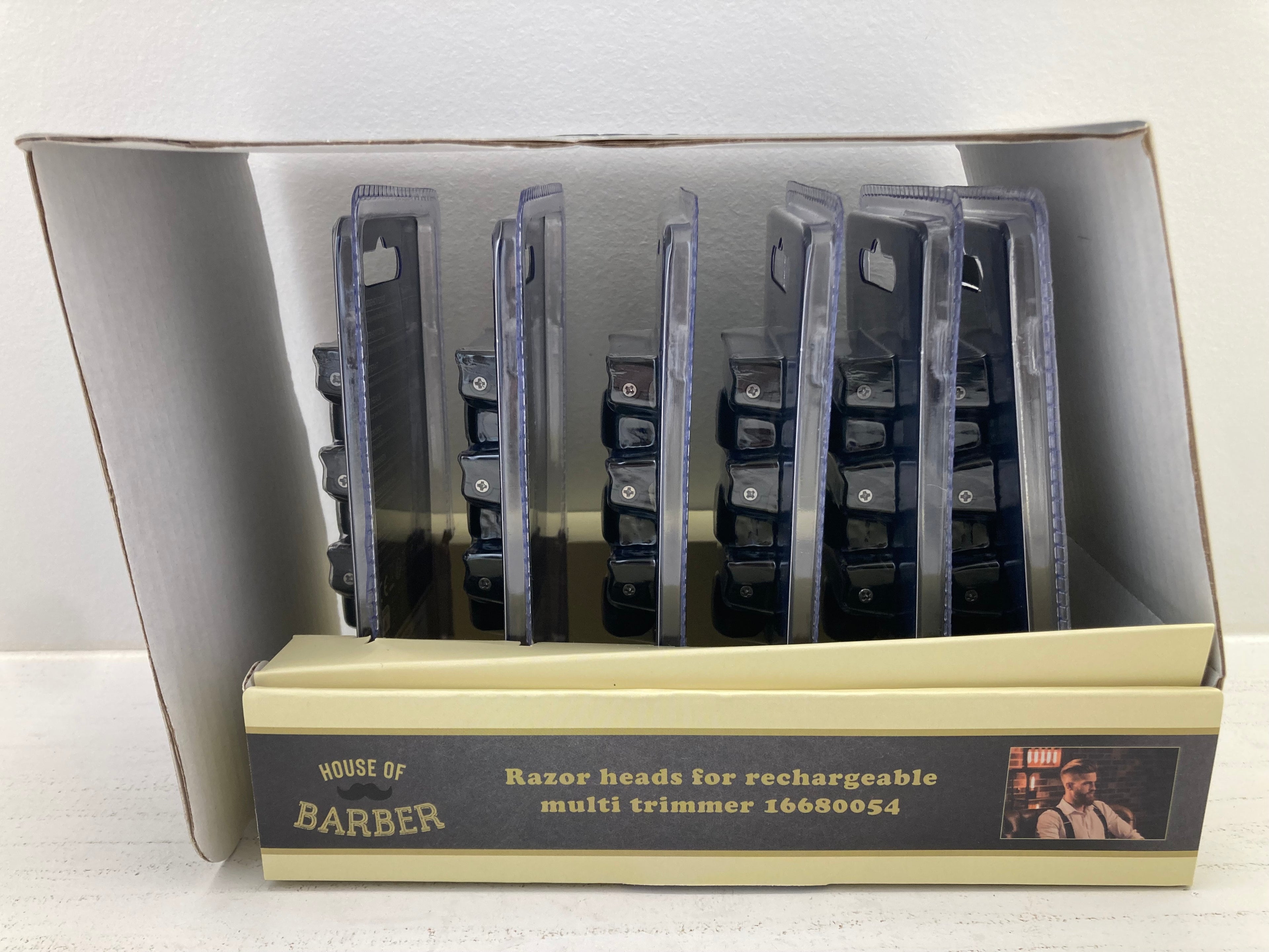 House of Barber Razor Heads for Rechargeable Multi Trimmer - 18 pcs. (New)