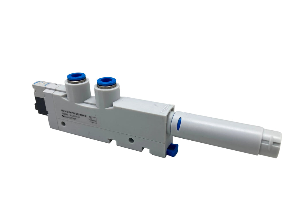 Festo VN-14-L-T4-PQ3-VQ3-RO2-M vacuum generator 532645 with push-in connections for industrial automation made in Hungary
