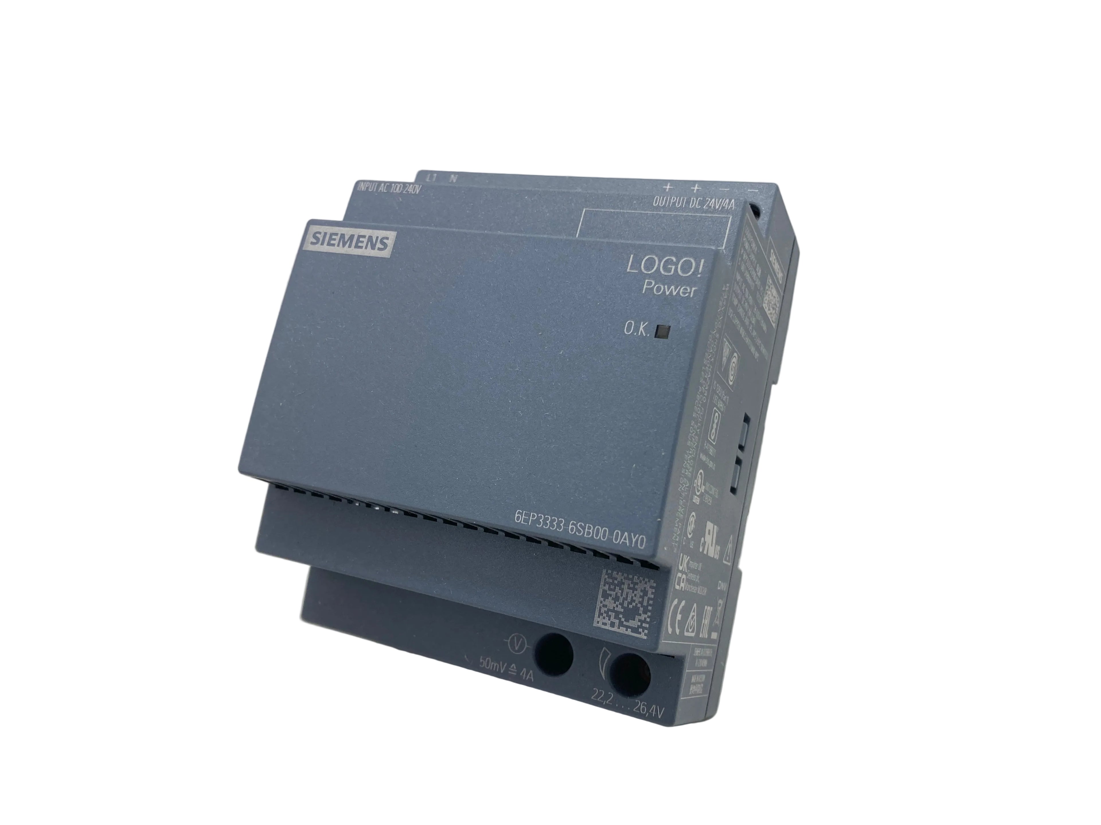 Siemens LOGO!Power 24V 4A Power Supply 6EP3333-6SB00-0AY0 - 96W strømforsyning
