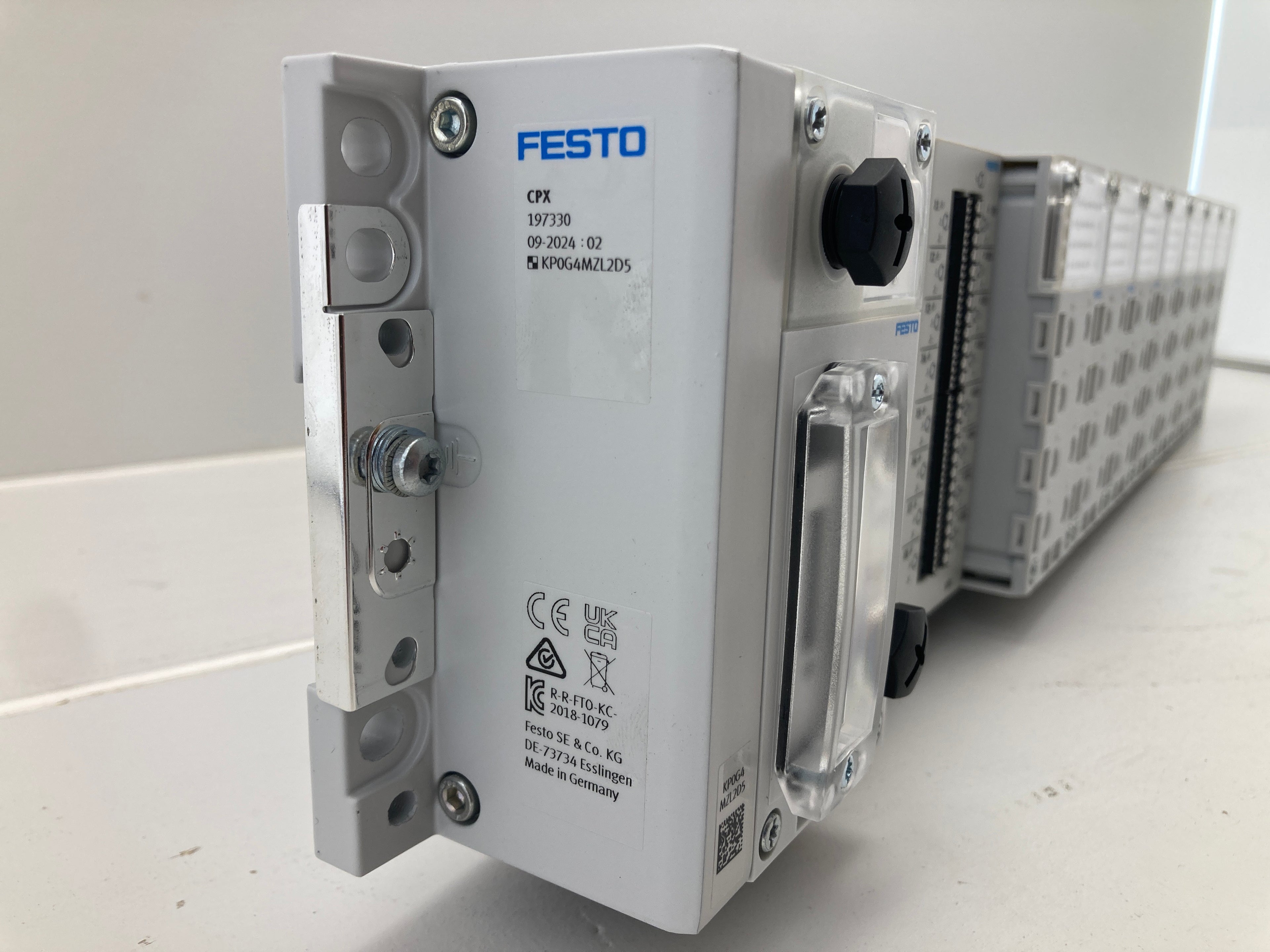 Festo CPX – Komplet Modulrack med 11 Moduler (GE-EV-S, FB37, I/O-moduler + 7× M8-3POL)