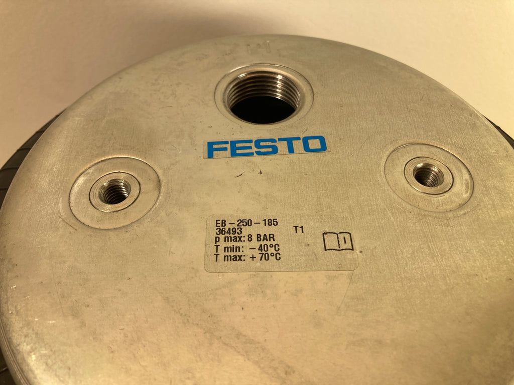 Festo EB-250-185 air spring bellows cylinder pneumatic actuator 8 bar
