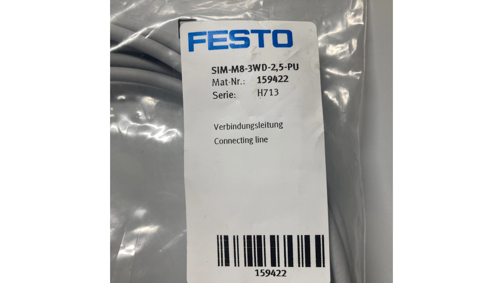 Festo SIM-M8-3WD-2,5-PU sensorkabel M8 3-polet 2,5 meter
