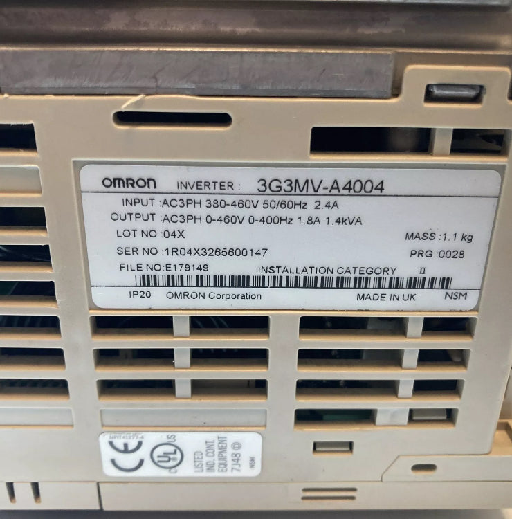 Omron 3G3MV-A4004 SYSDRIVE 3G3MV PFI 3005