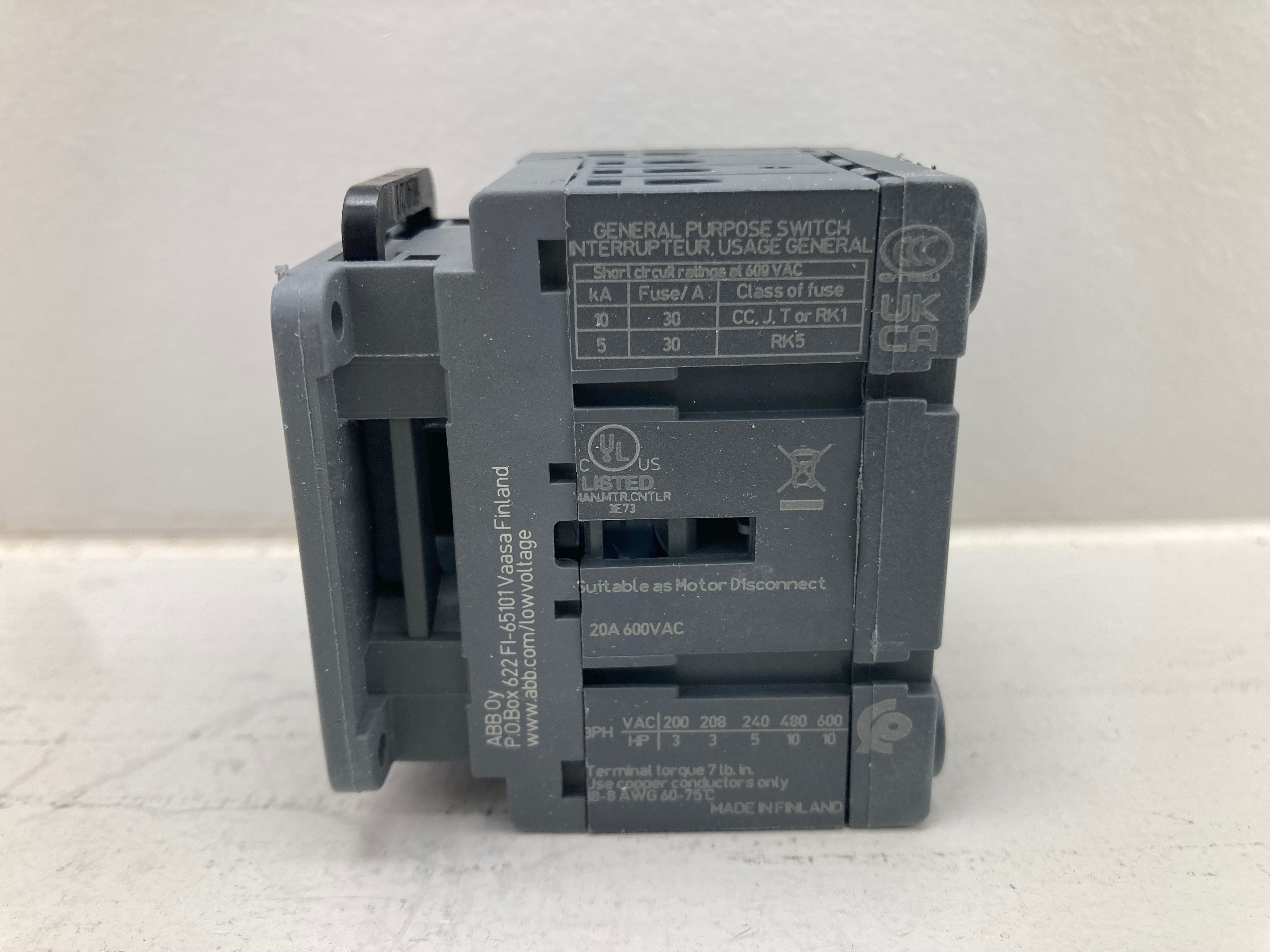 ABB OT16FT4N2 Switch-Disconnector 4-Pole 25A 1SCA105711R1001 - Professionel lastbrytare
