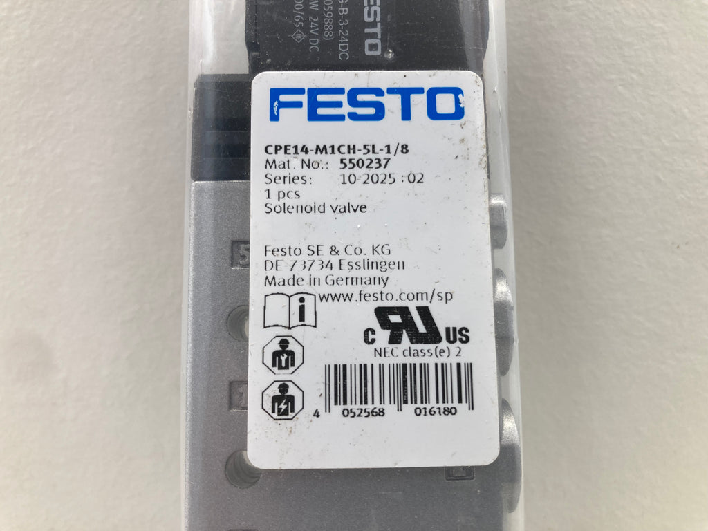 Festo CPE14-M1CH-5L-1/8 solenoid valve
