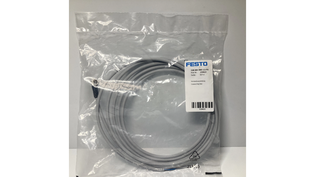 Festo SIM-M8-3WD-2,5-PU sensorkabel M8 3-polet 2,5 meter
