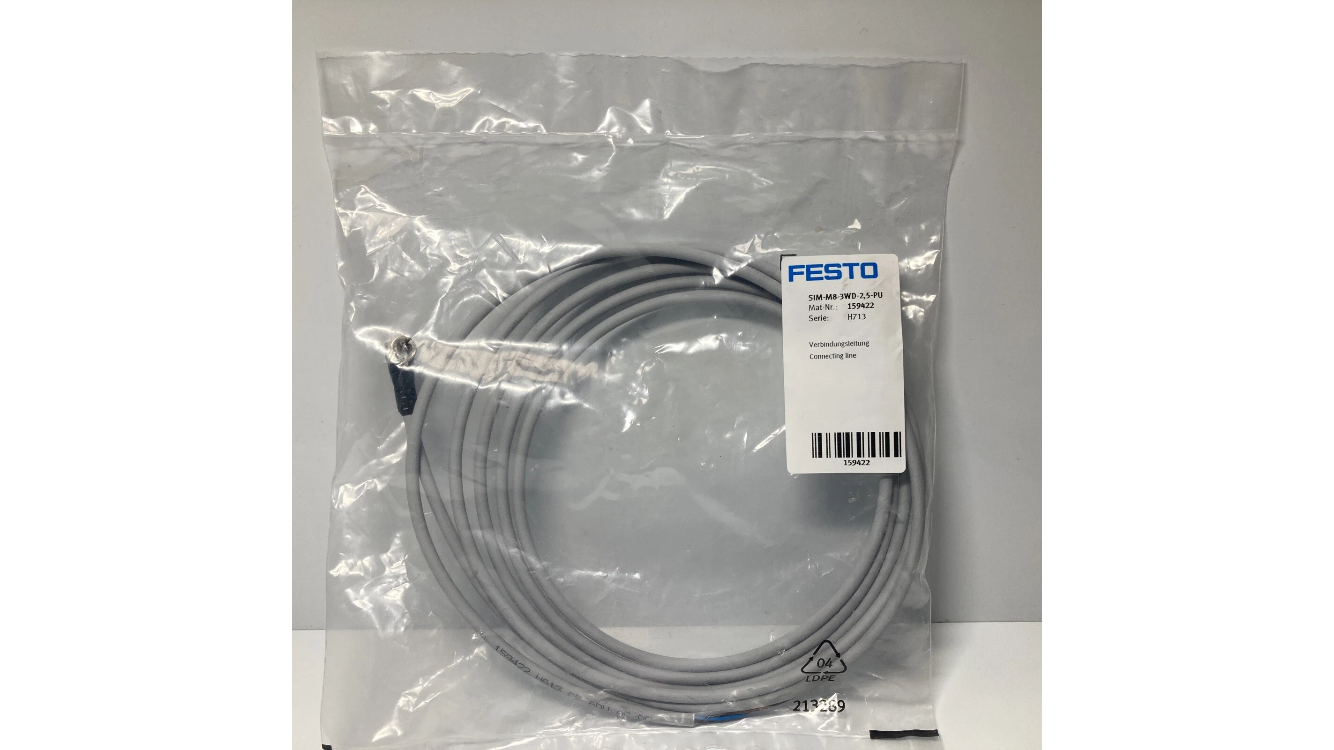 Festo SIM-M8-3WD-2,5-PU sensorkabel M8 3-polet 2,5 meter
